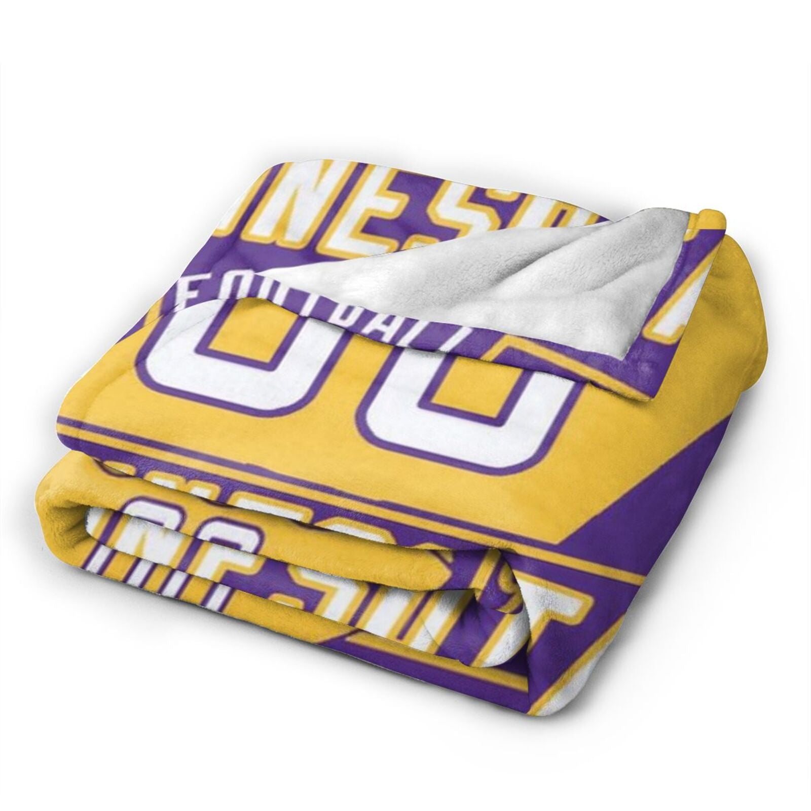 Custom Football City Minnesota Fleece Throw Blanket With Name Number for Fans Gifts