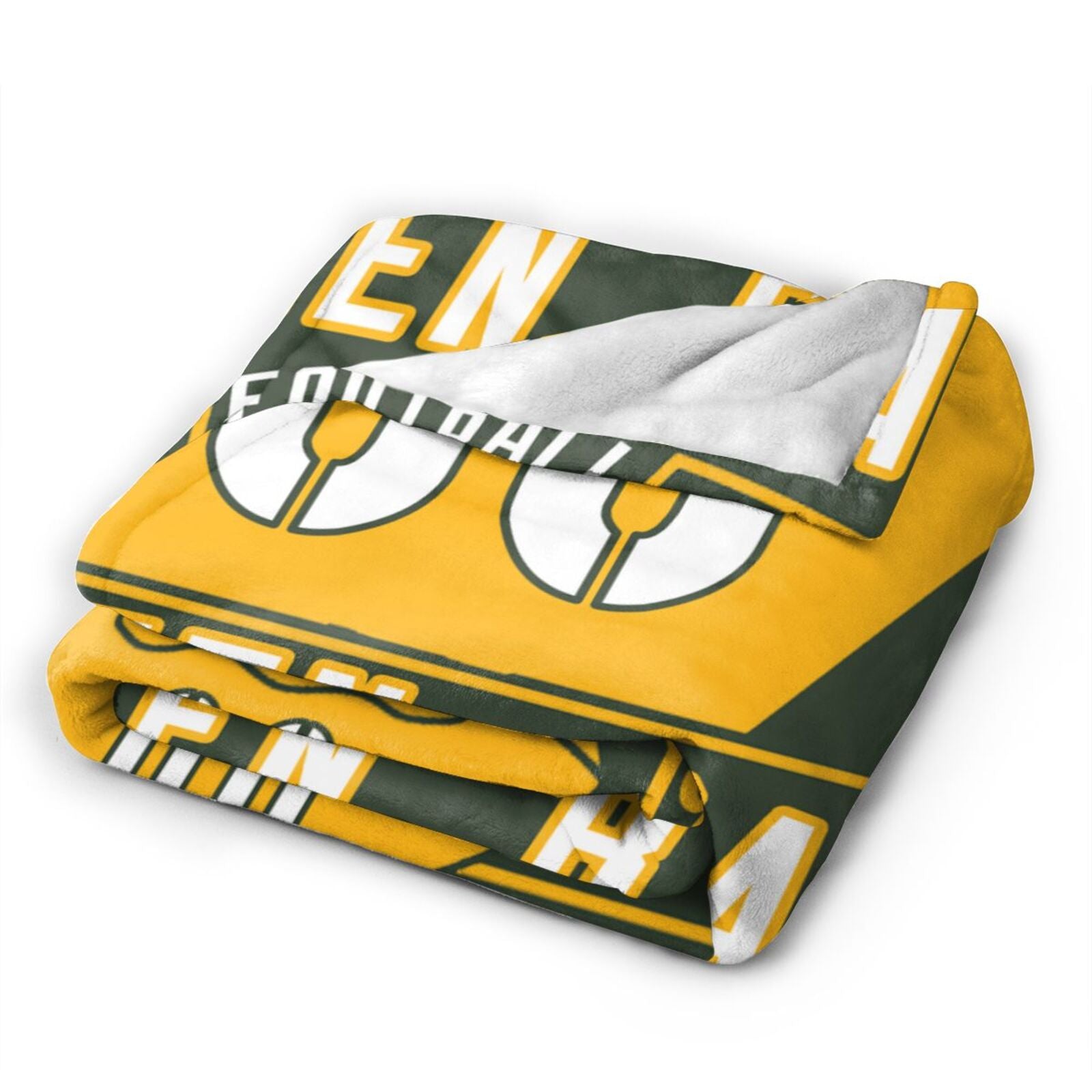 Custom Football City Green Bay Fleece Throw Blanket With Name Number for Fans Gifts