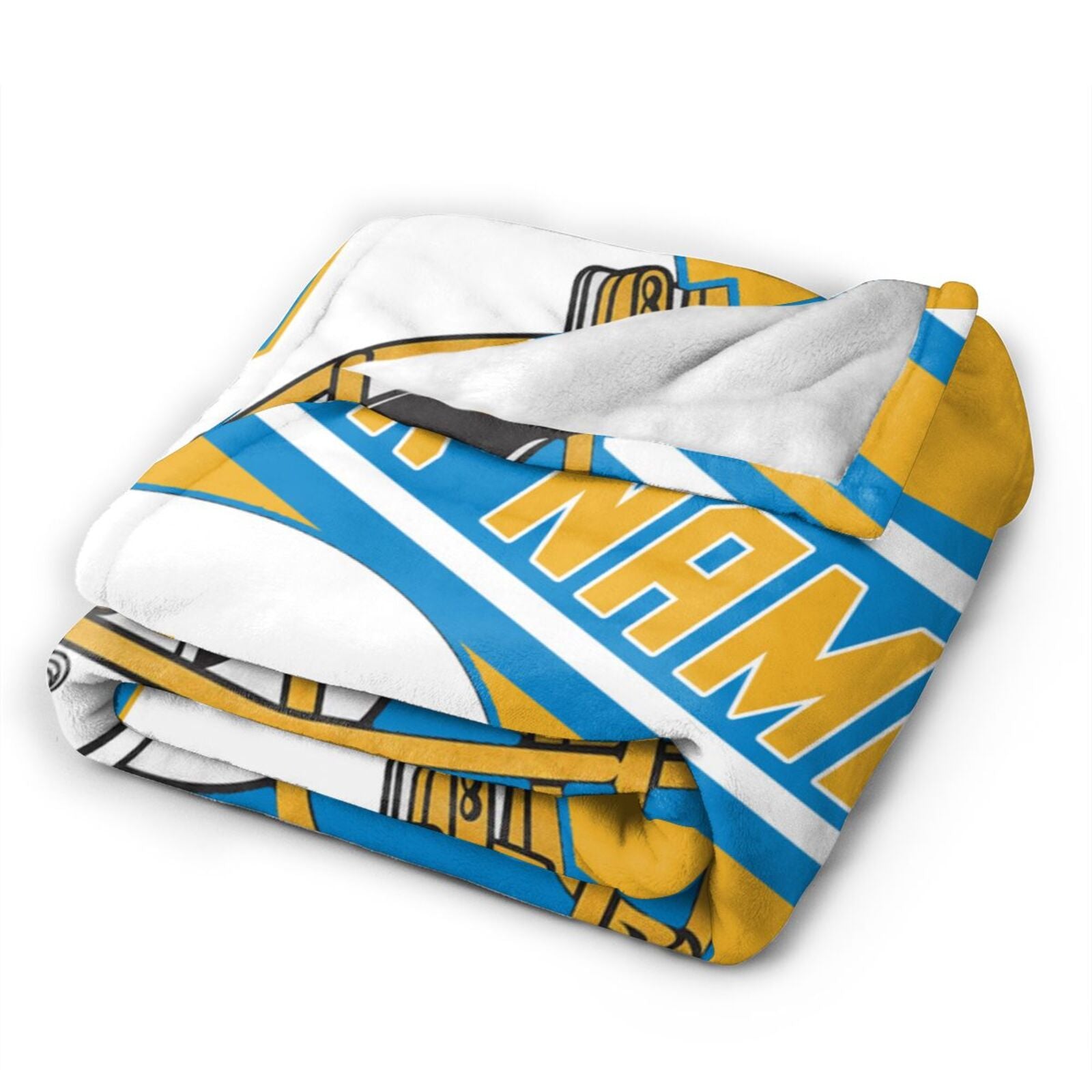 Custom Football City Map Los Angeles Blanket Fleece Throw Name Number for Fans Gifts