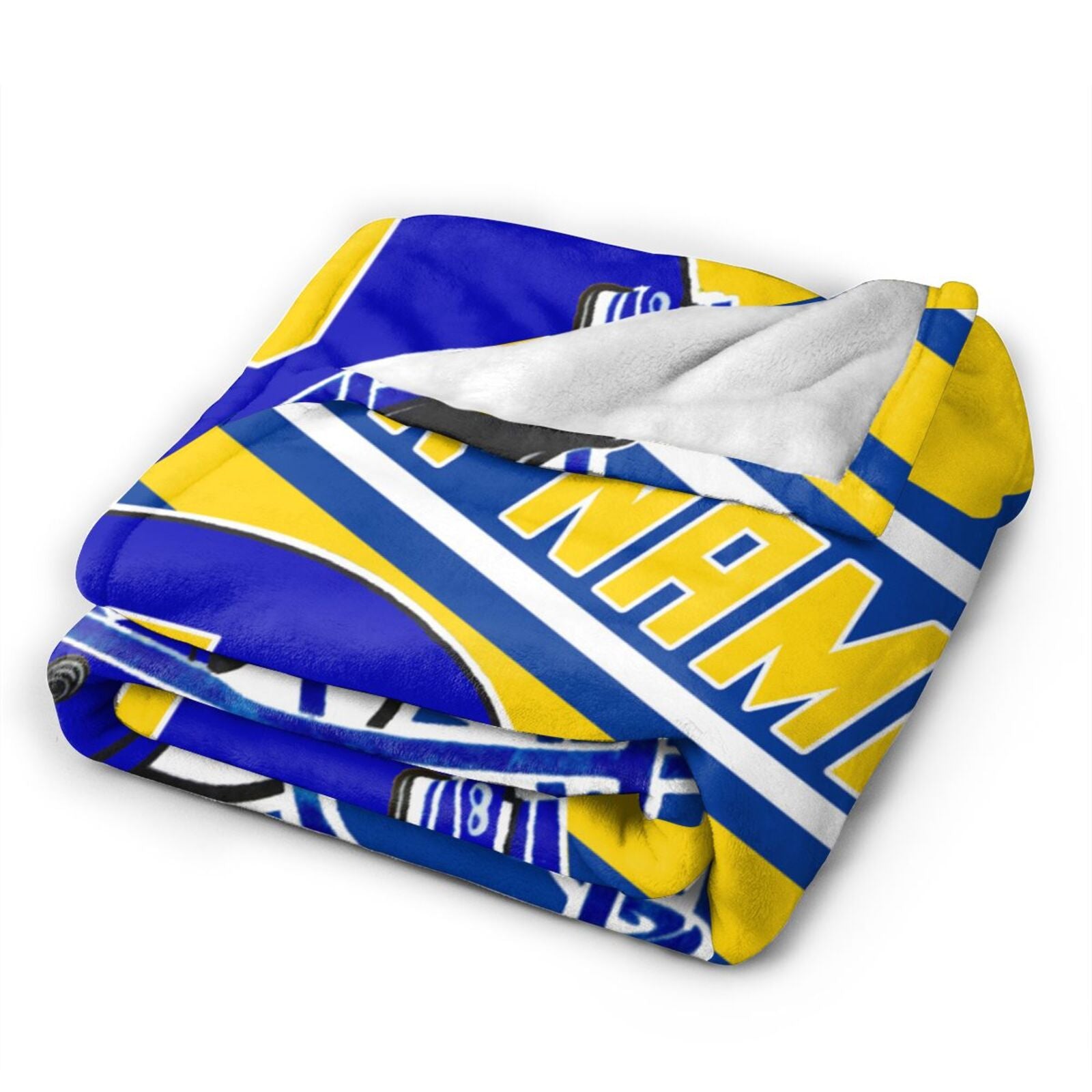 Custom Football City Map Los Angeles Fleece Throw Blanket Name Number for Fans Gifts1