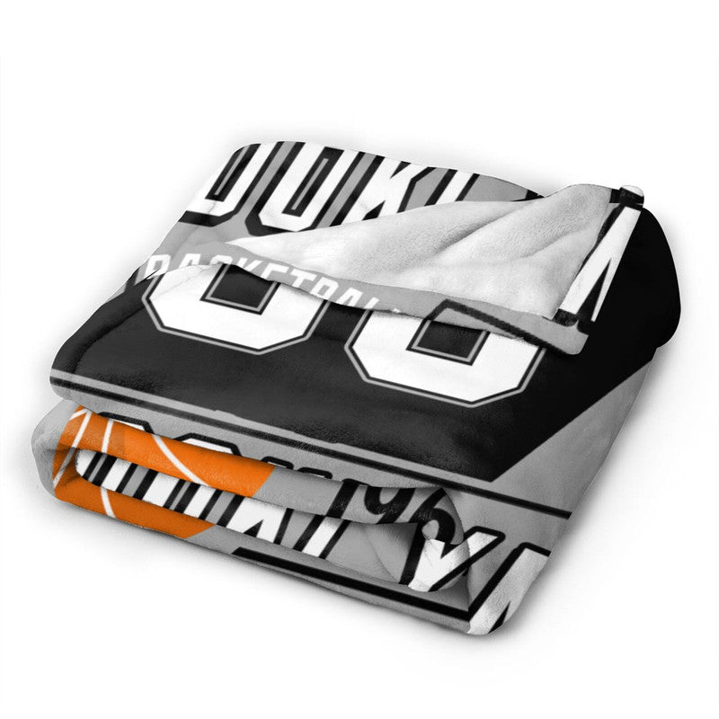 Custom Basketball Brooklyn   Fleece Throw Blanket With Name Number for Fans Gifts