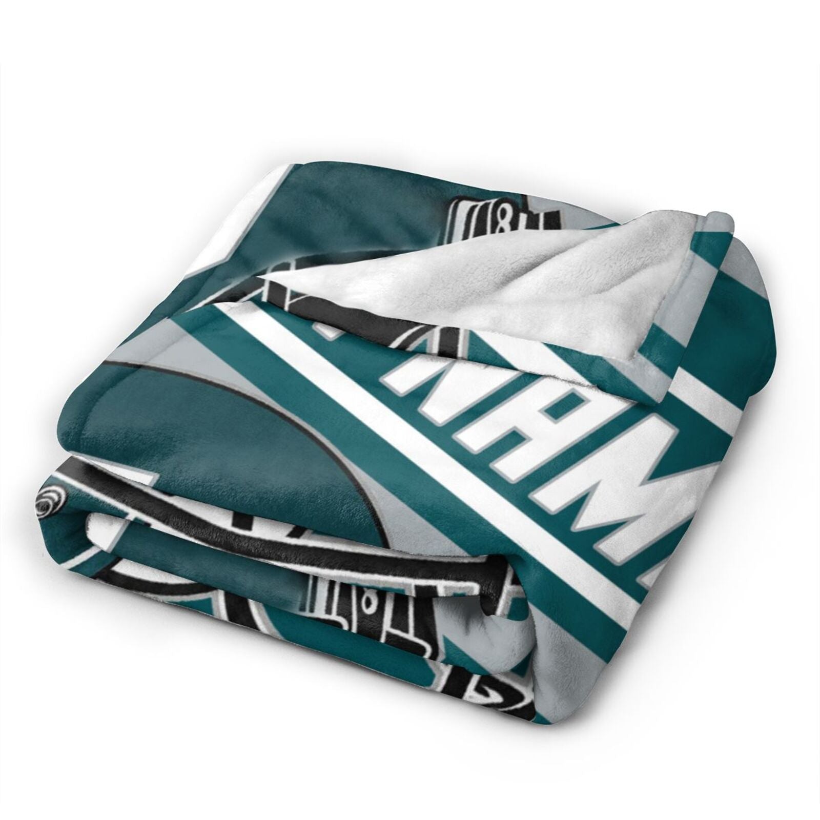 Custom Football City Map Philadelphia Fleece Throw Blanket Name Number for Fans Gifts