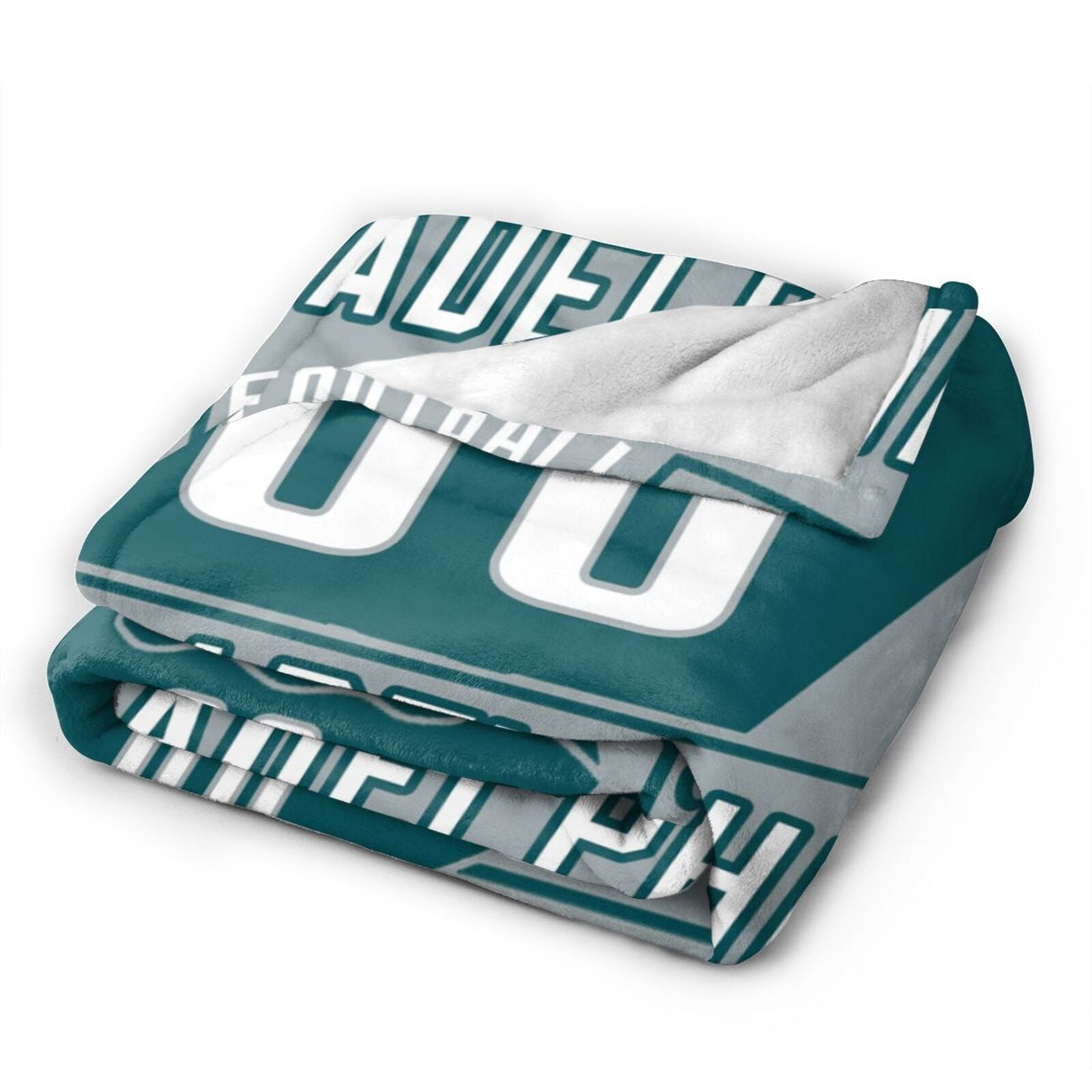 Custom Football City Philadelphia Fleece Throw Blanket With Name Number for Fans Gifts