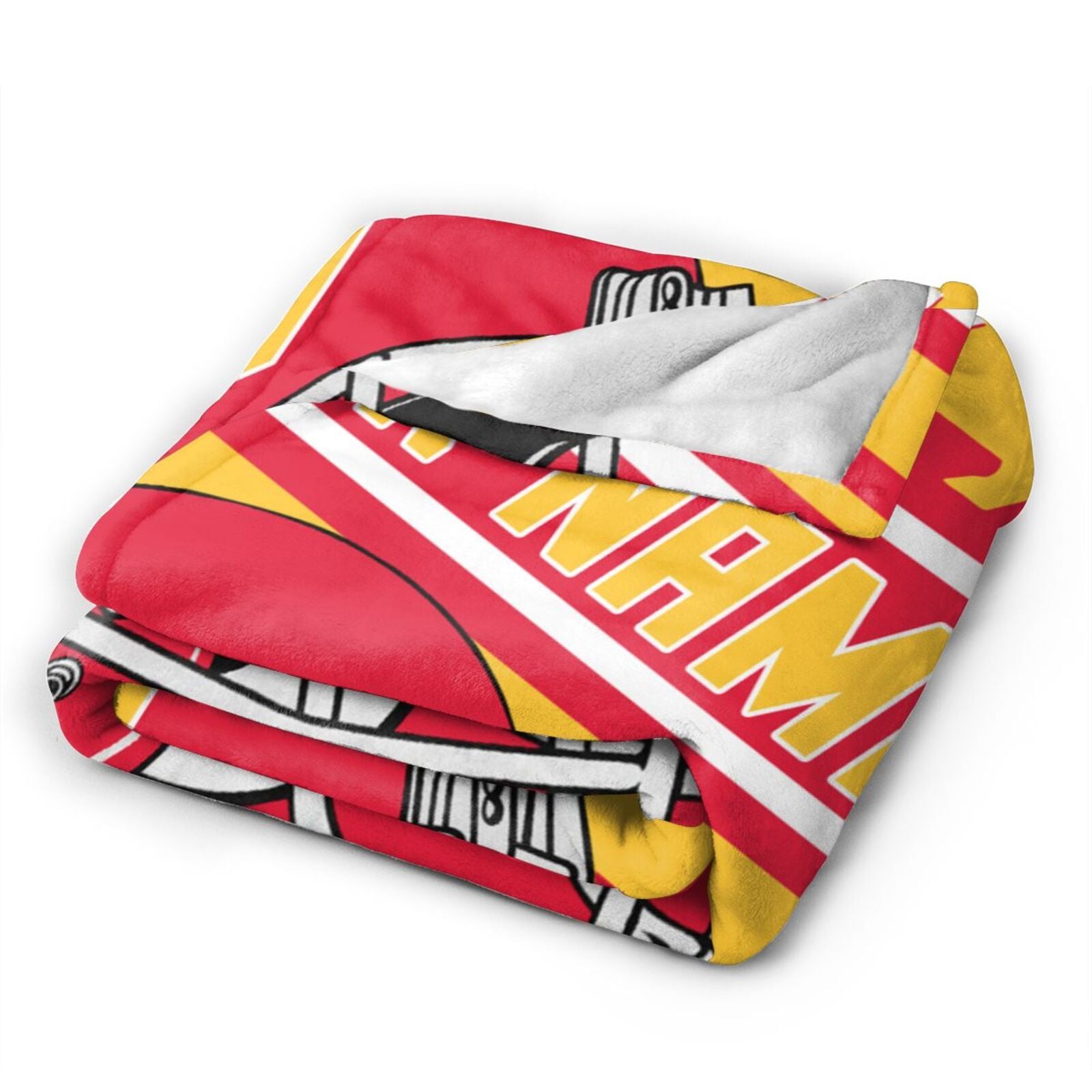 Custom Football City Map Kansas City Fleece Throw Blanket Name Number for Fans Gifts