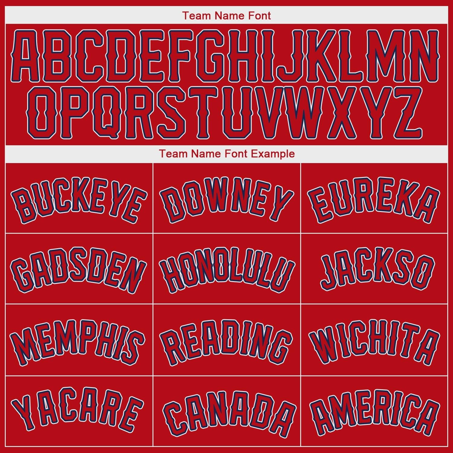 Custom Red Red-Navy Authentic Classic Baseball Jersey