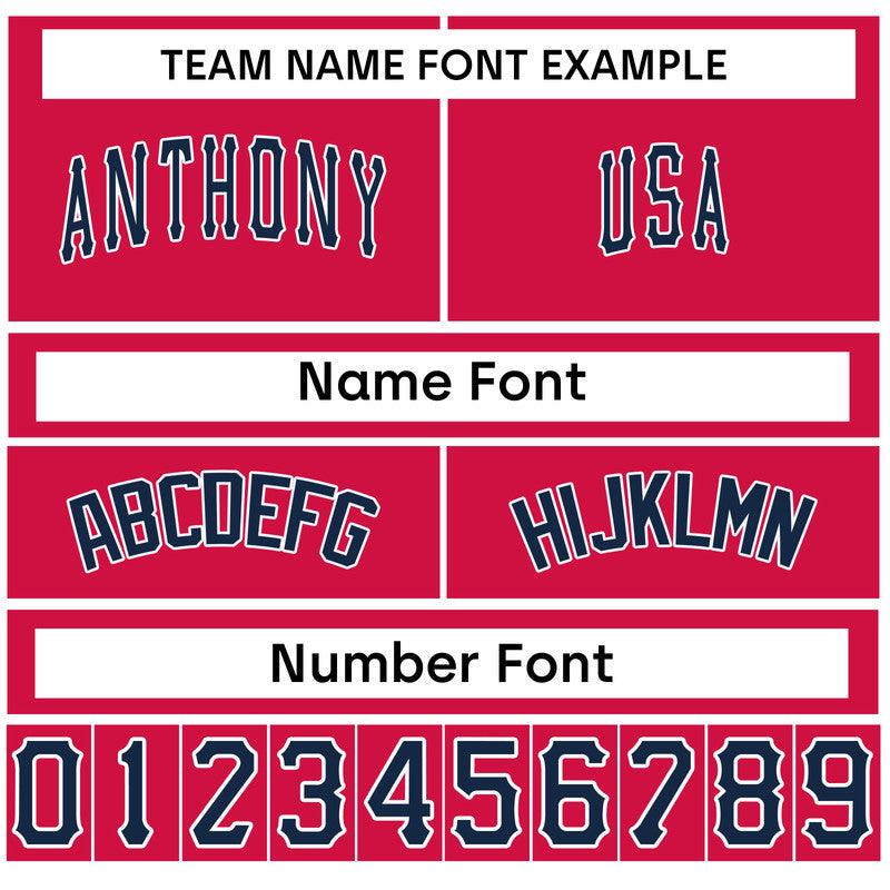 Custom White Red-White Authentic Baseball Jersey-1