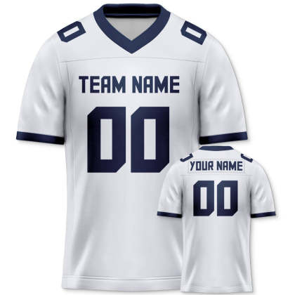 Custom Gold Navy-Powder Blue Mesh Authentic Football Jersey