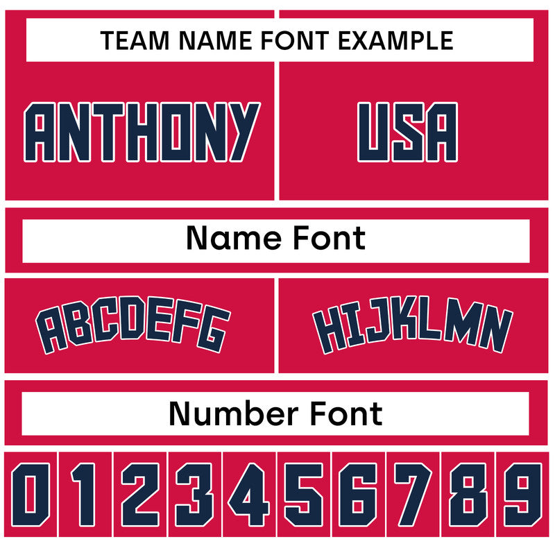 Custom Red Royal-White Authentic Spilt Fashion Basketball Jersey