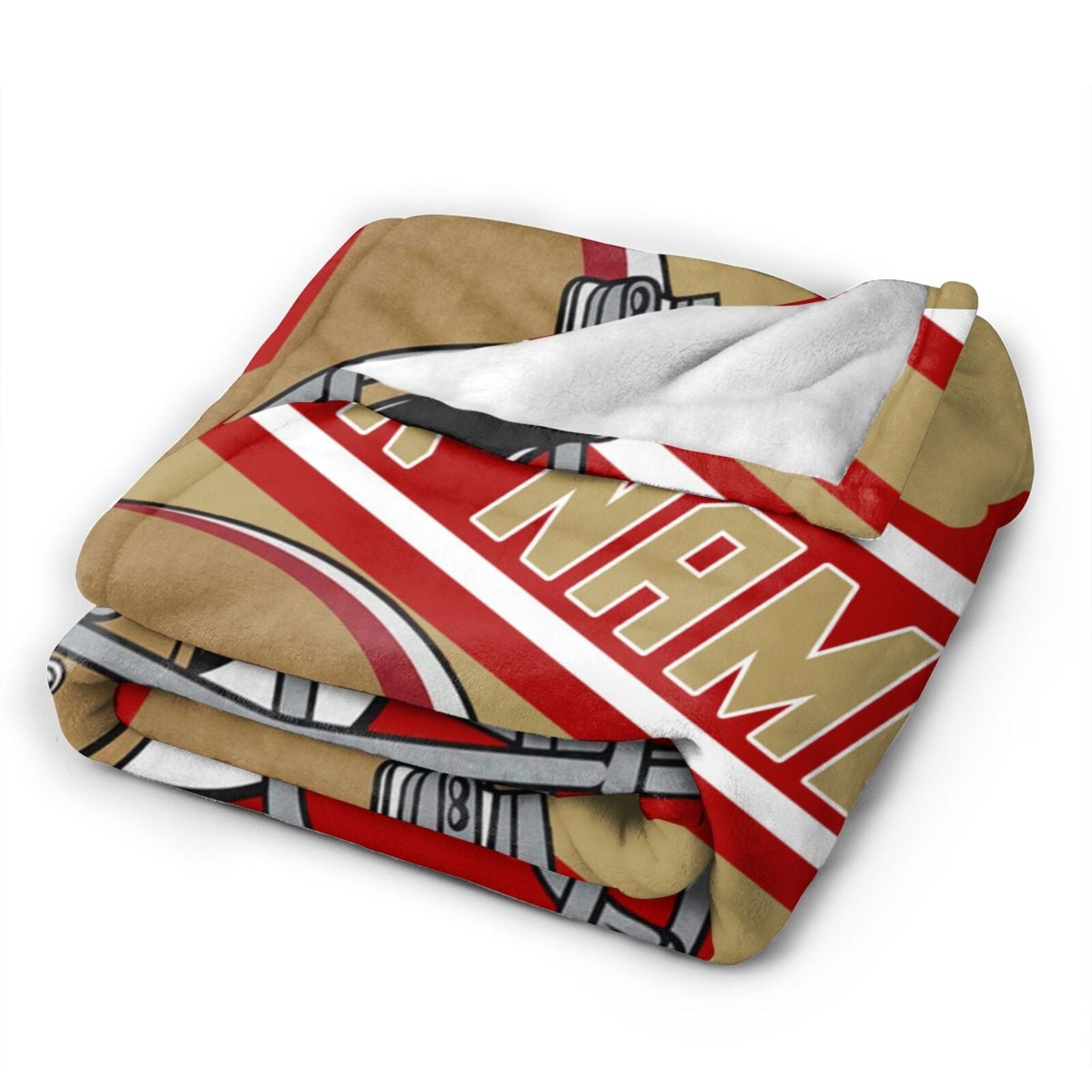 Custom Football City Map San Francisco Fleece Throw Blanket Name Number for Fans Gifts