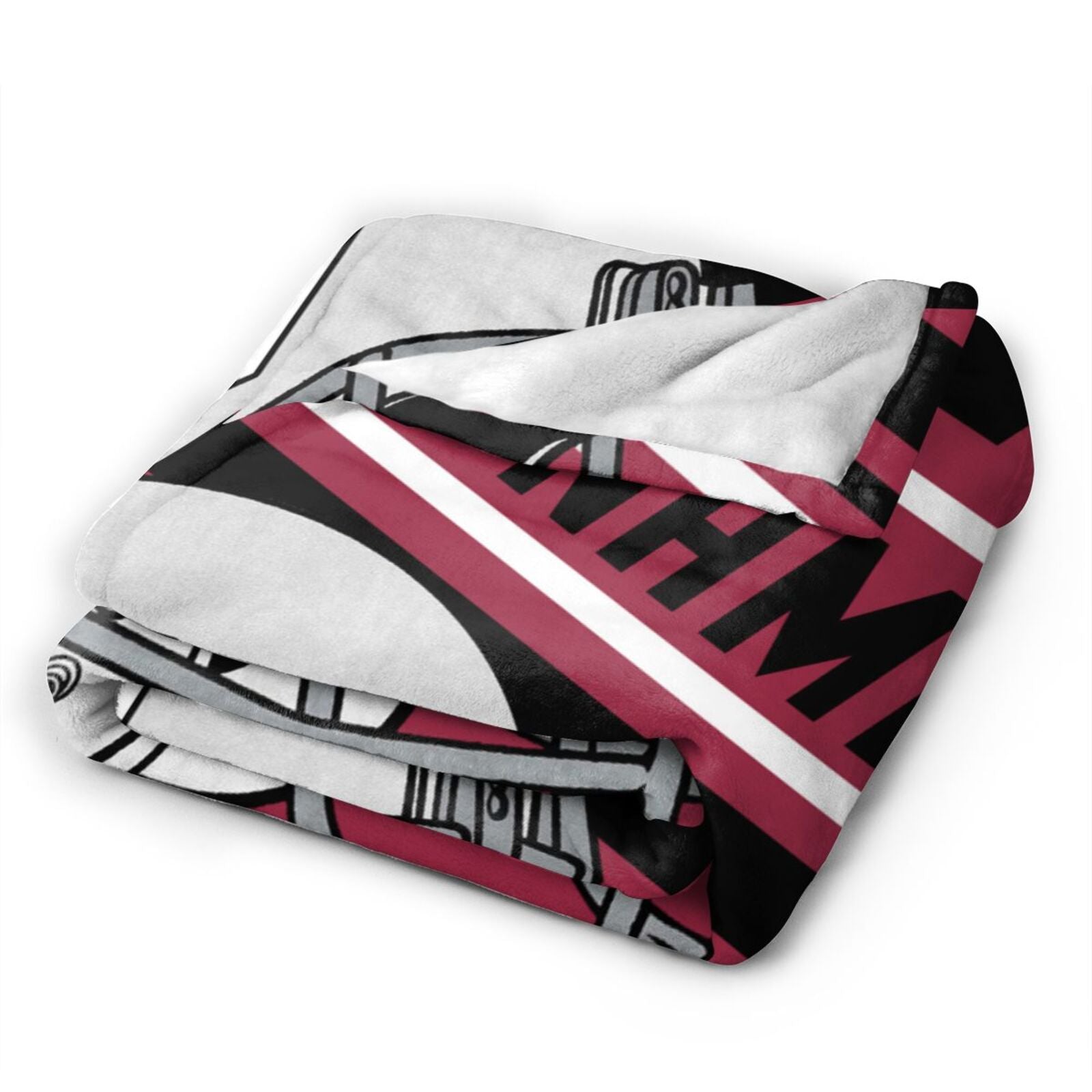 Custom Football City Map Arizona Fleece Throw Blanket Name Number for Fans Gifts