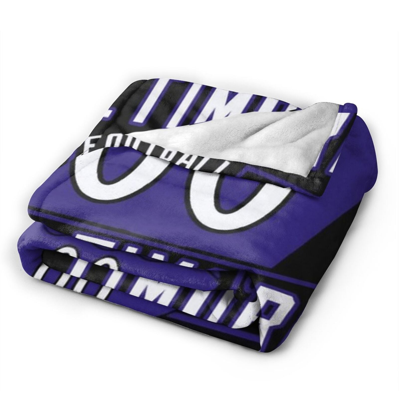 Custom Football Baltimore City Fleece Throw Blanket With Name Number for Fans Gifts