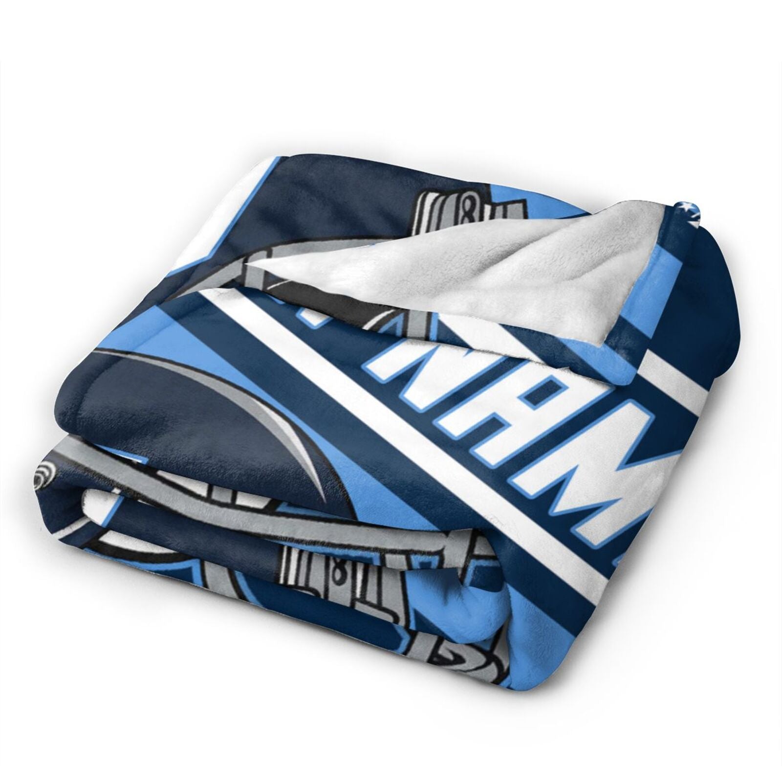 Custom Football City Map Tennessee Fleece Throw Blanket Name Number for Fans Gifts