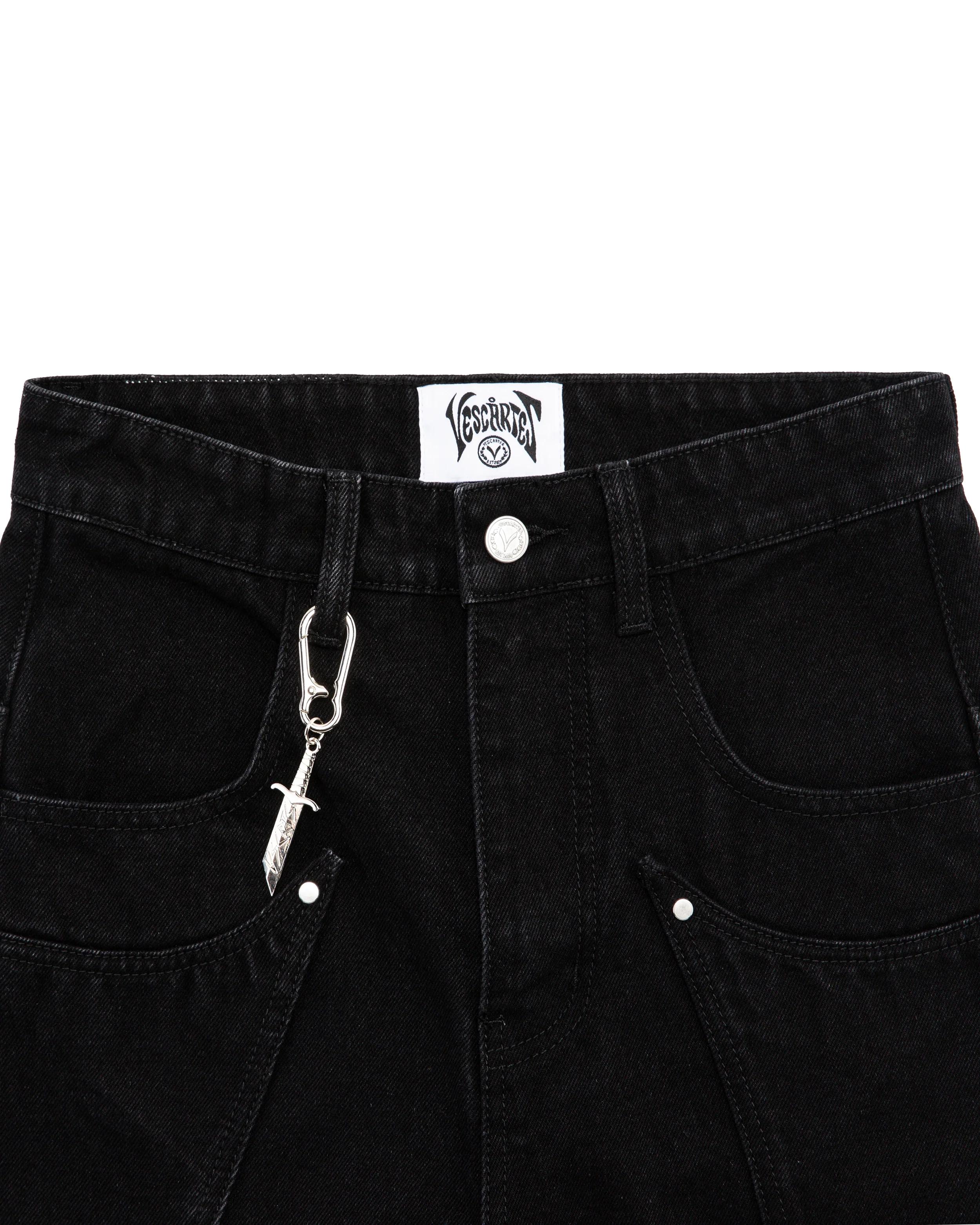 Blossom Black Denim