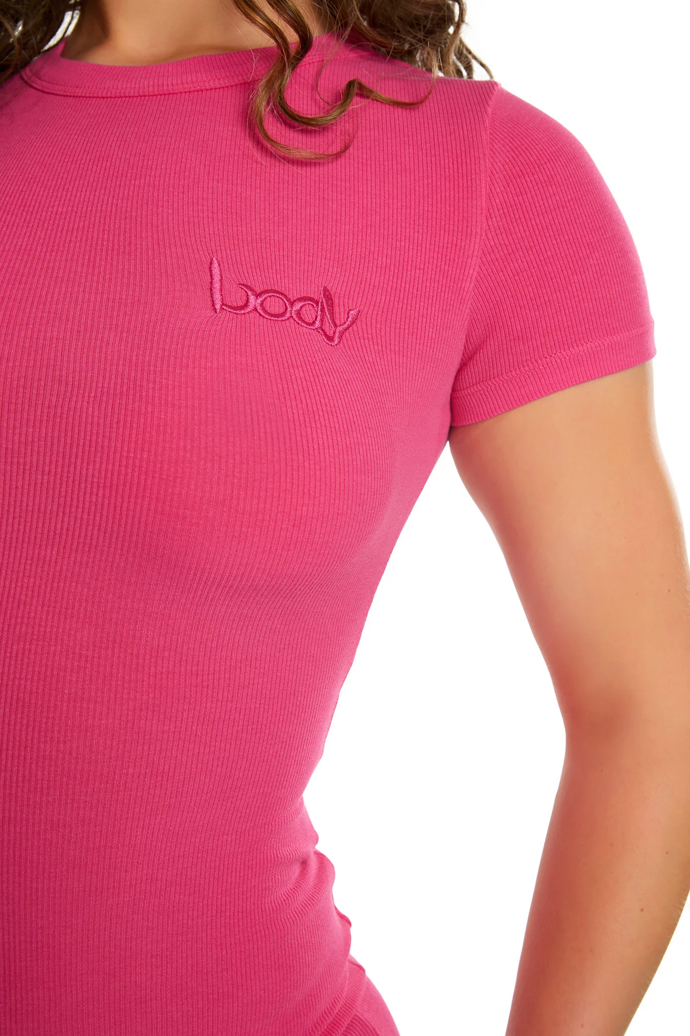 RIBBED SHIRT ESSENTIAL (FUCHSIA)