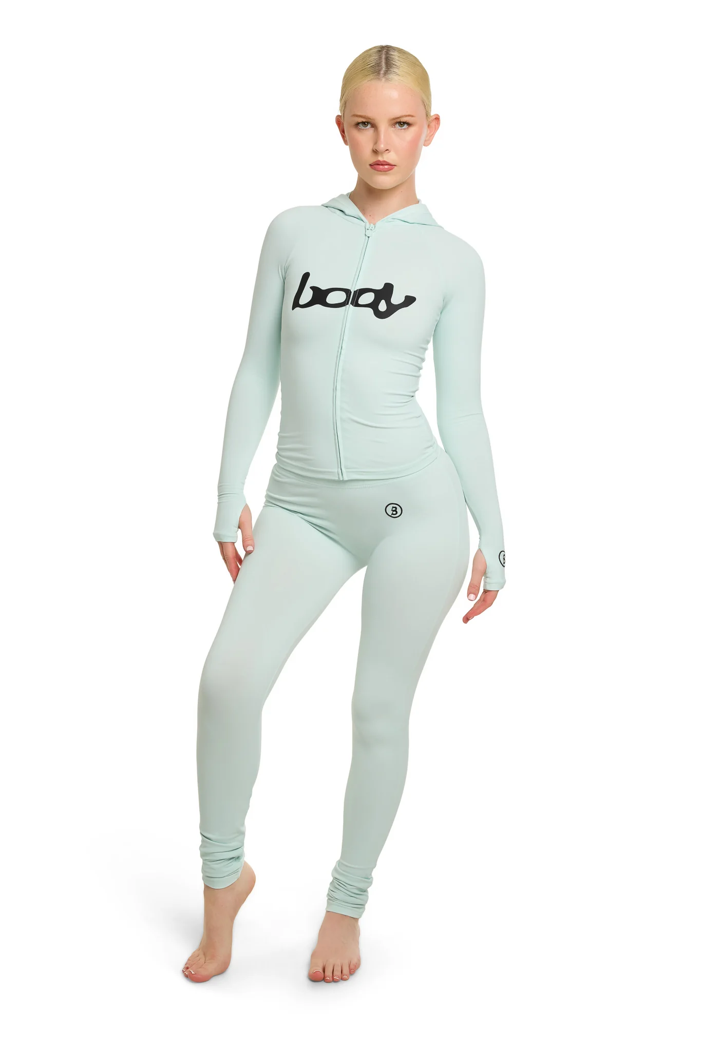 BASICS ULTRA LOW-RISE LEGGINGS 2.0 (SKY BLUE/BLACK)