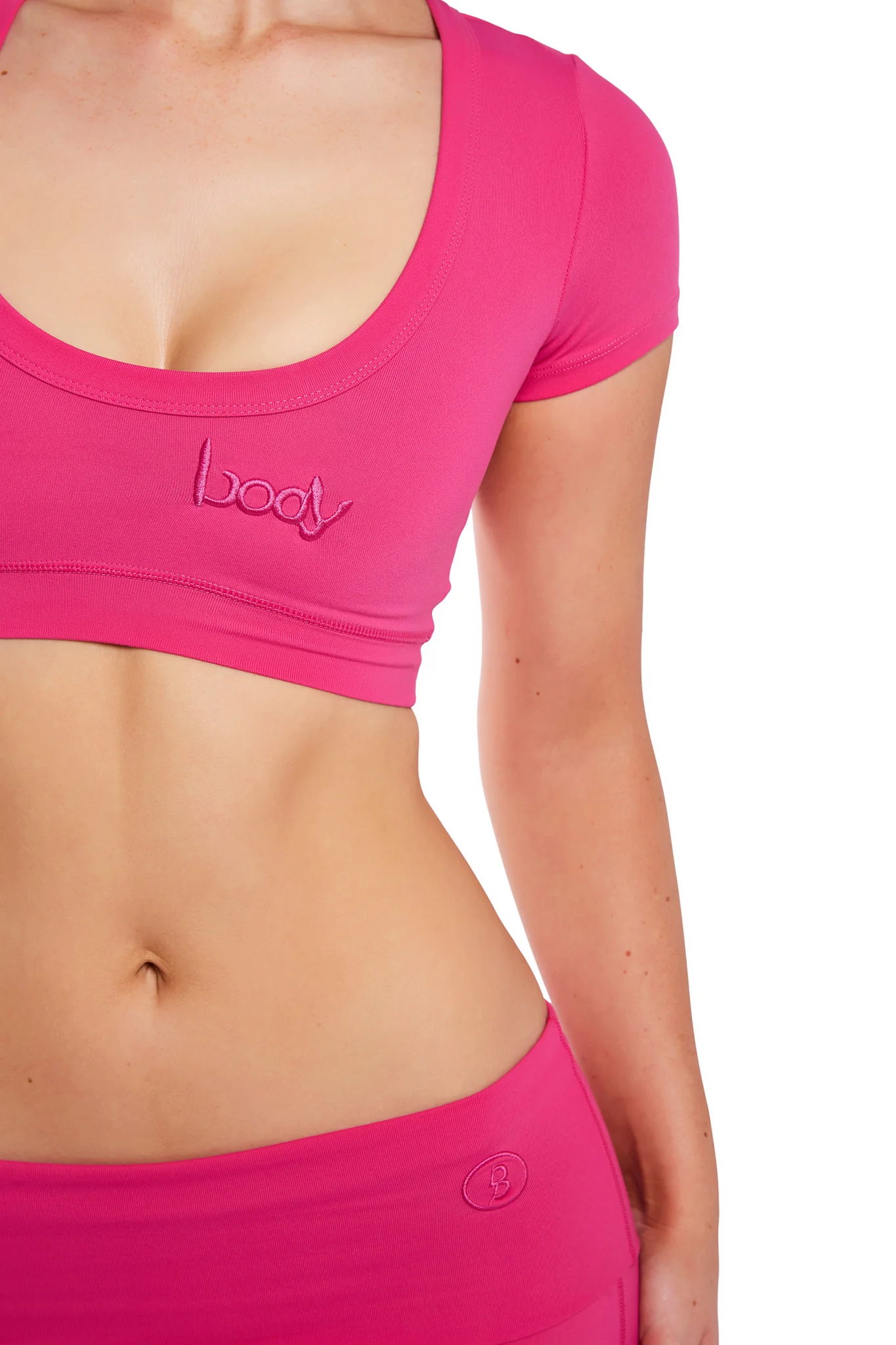 YOGA CROP TOP (PRETTY PINK)