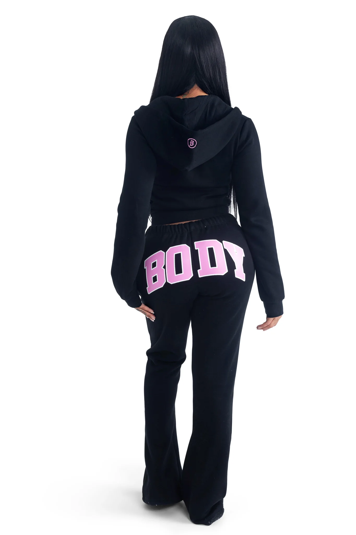 PRE-ORDER - BACKSHOT SWEATPANTS 2.0 (BLACK/PINK)