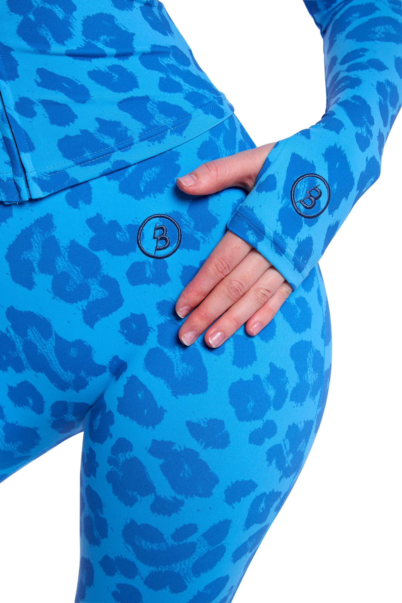 BASICS ULTRA LOW-RISE LEGGINGS 2.0 (ELECTRIC BLUE/BLACK)