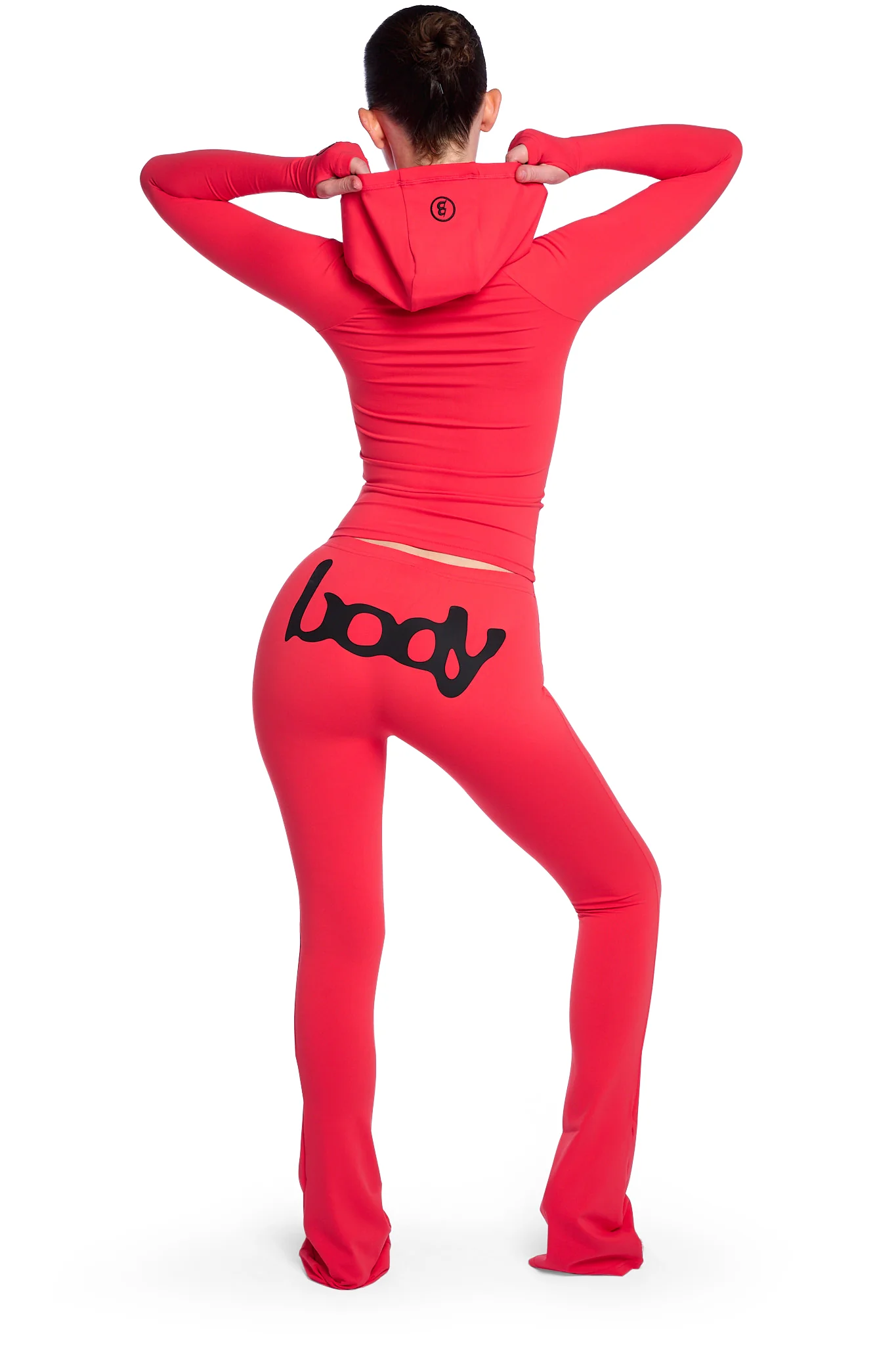 BASICS ULTRA LOW-RISE LEGGINGS 2.0 (SCARLET RED/BLACK)