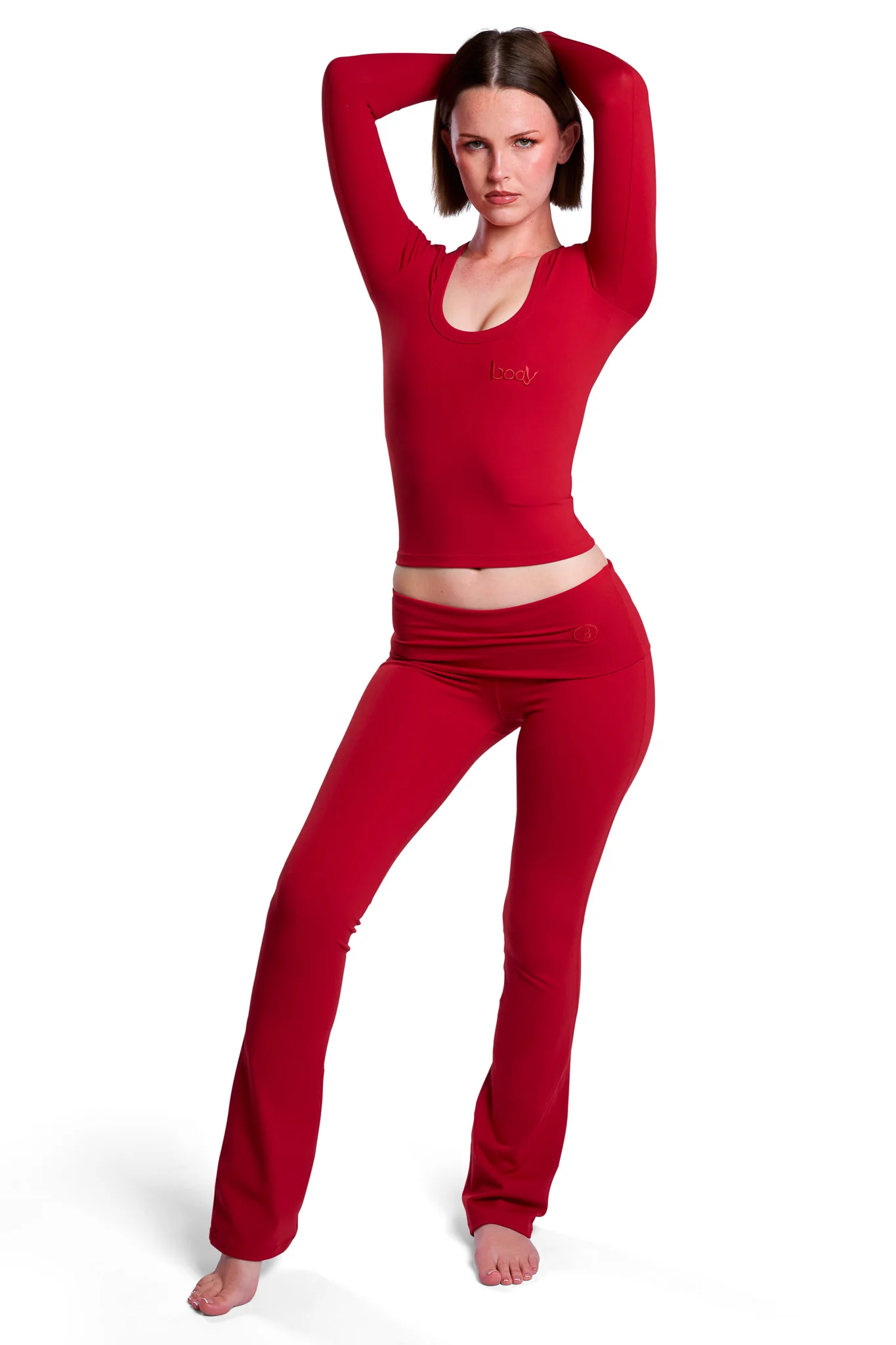 YOGA PANTS (FIRE RED)