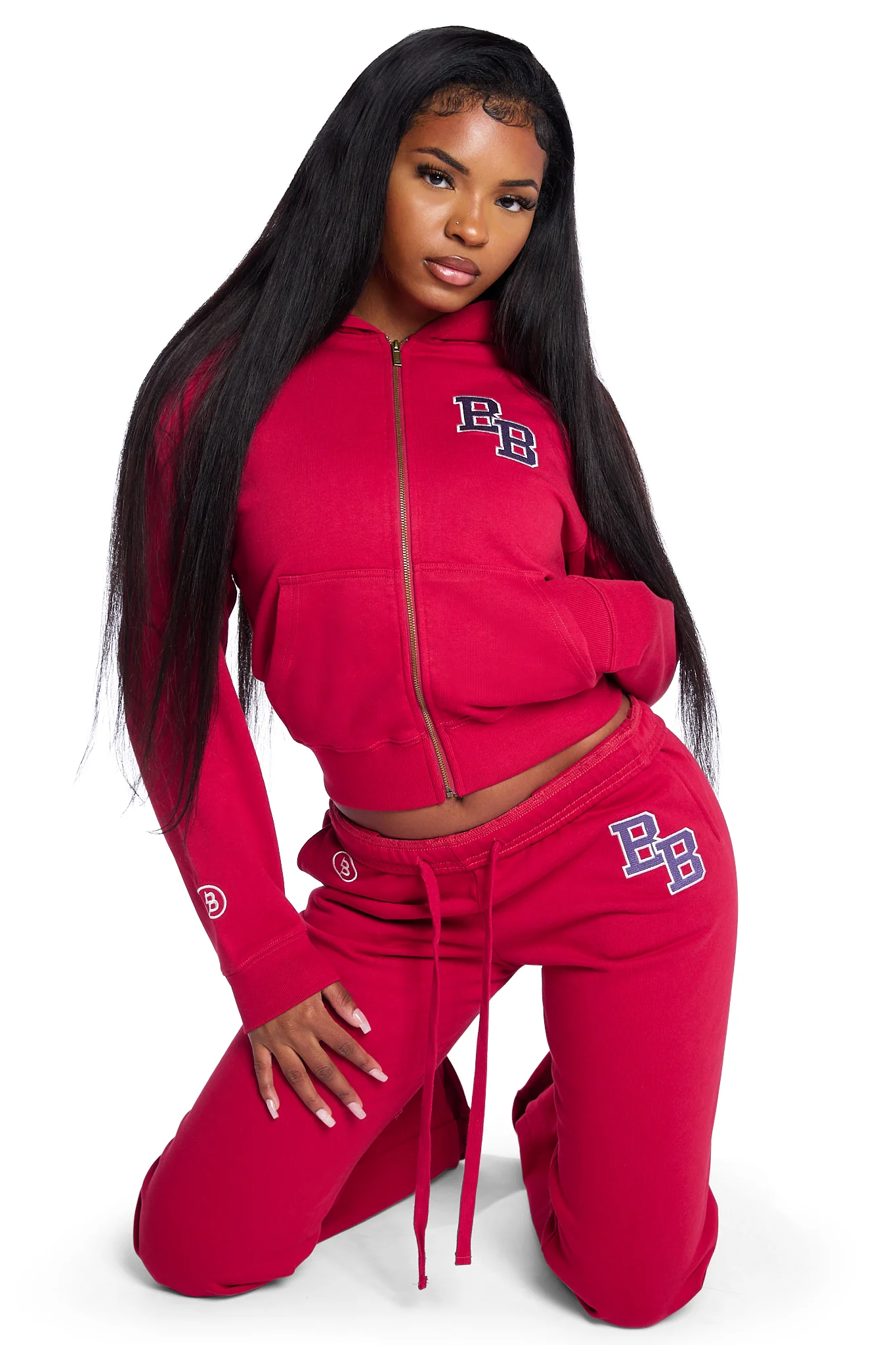 BODY UNIVERSITY HOODIE 2.0 (CHERRY RED/PURPLE)