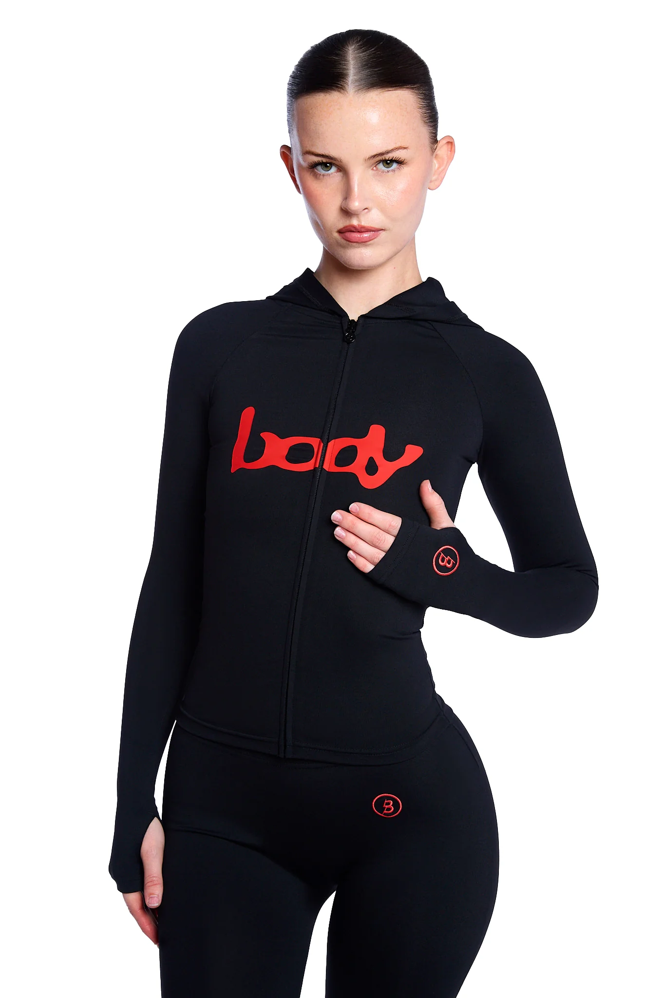 BASICS HOODIE 2.0 (BLACK/RED)