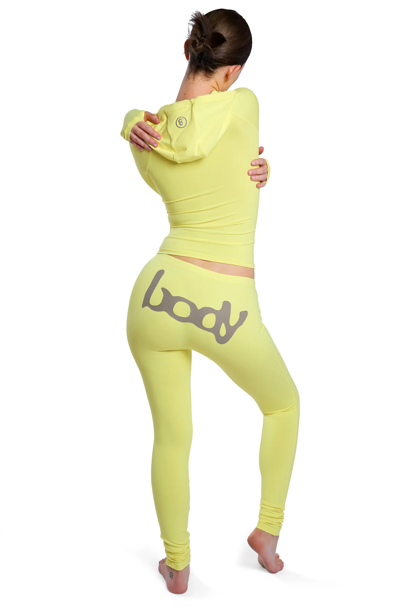 BASICS ULTRA LOW-RISE LEGGINGS 2.0 (CANARY YELLOW/TAUPE)