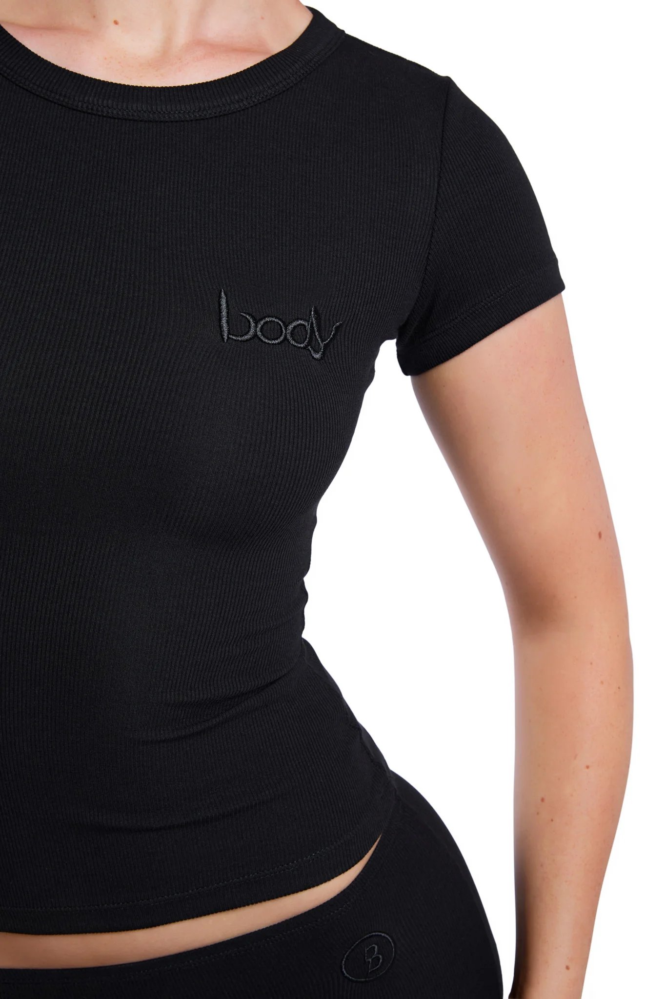 RIBBED SHIRT ESSENTIAL (BLACK)