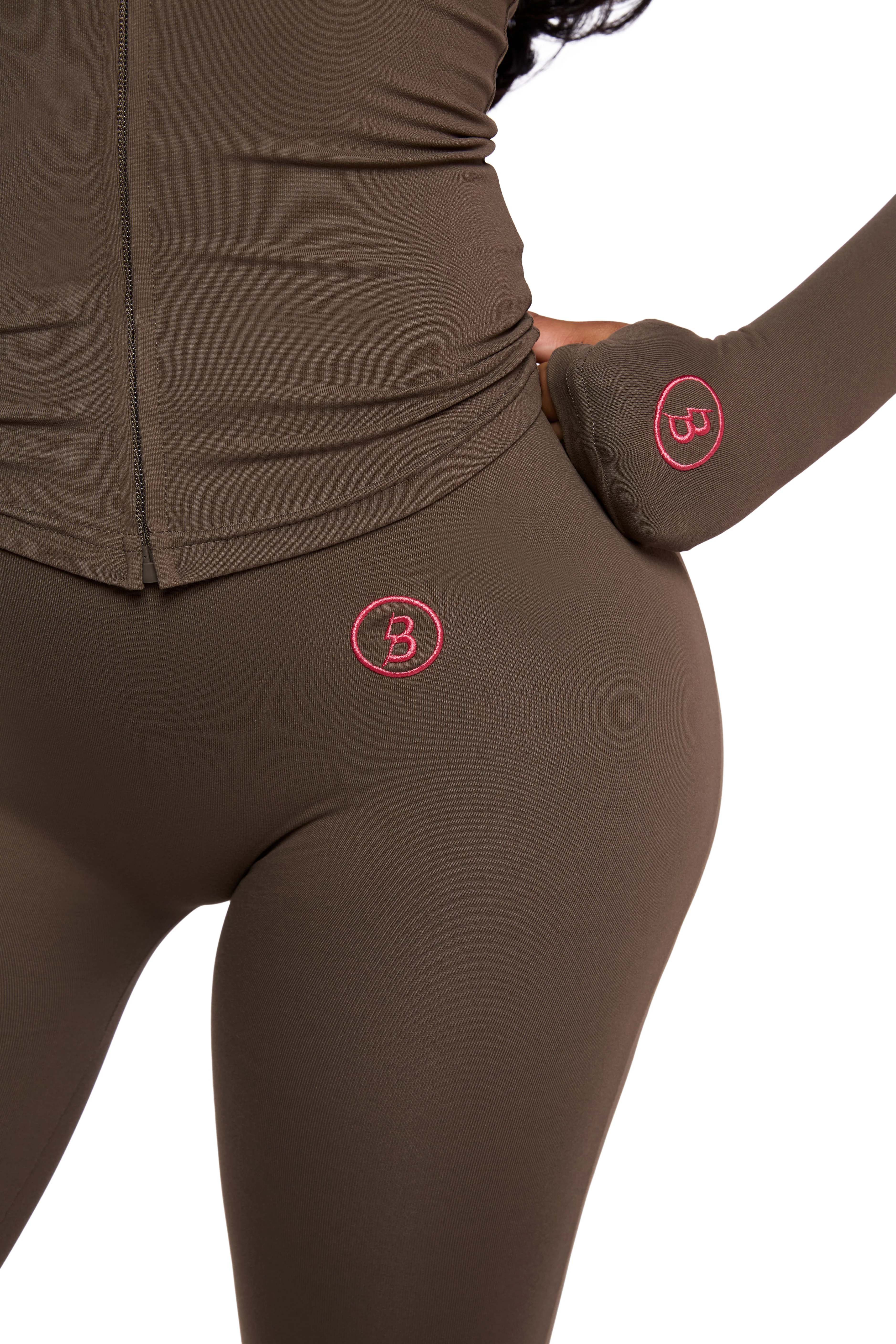 BASICS ULTRA LOW-RISE LEGGINGS 2.0 (BROWN/DARLING PINK)