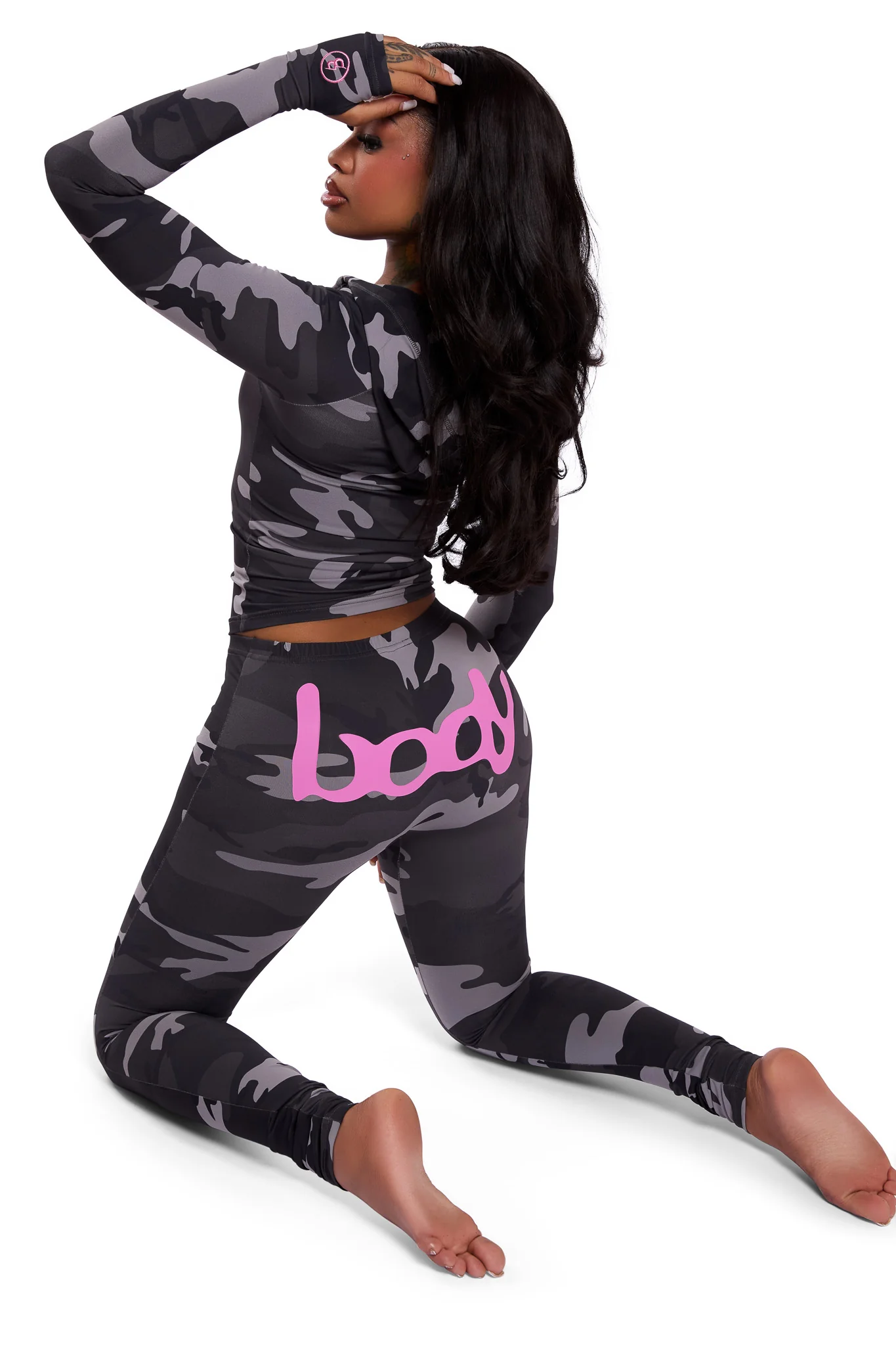 BASICS HOODIE 2.0 (GREY CAMO/HOT PINK)