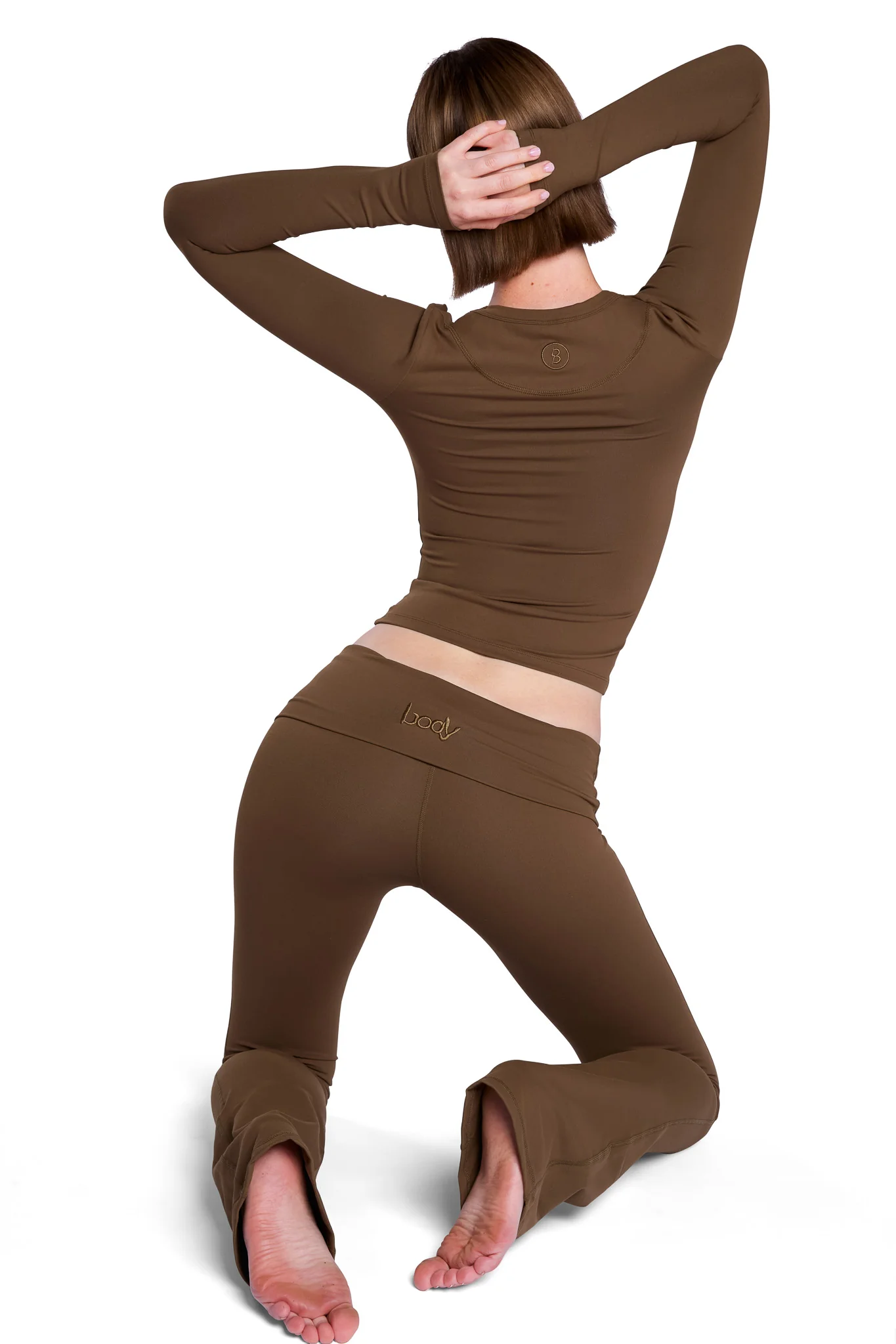 YOGA LONG SLEEVE FULL LENGTH TOP (CINNAMON)