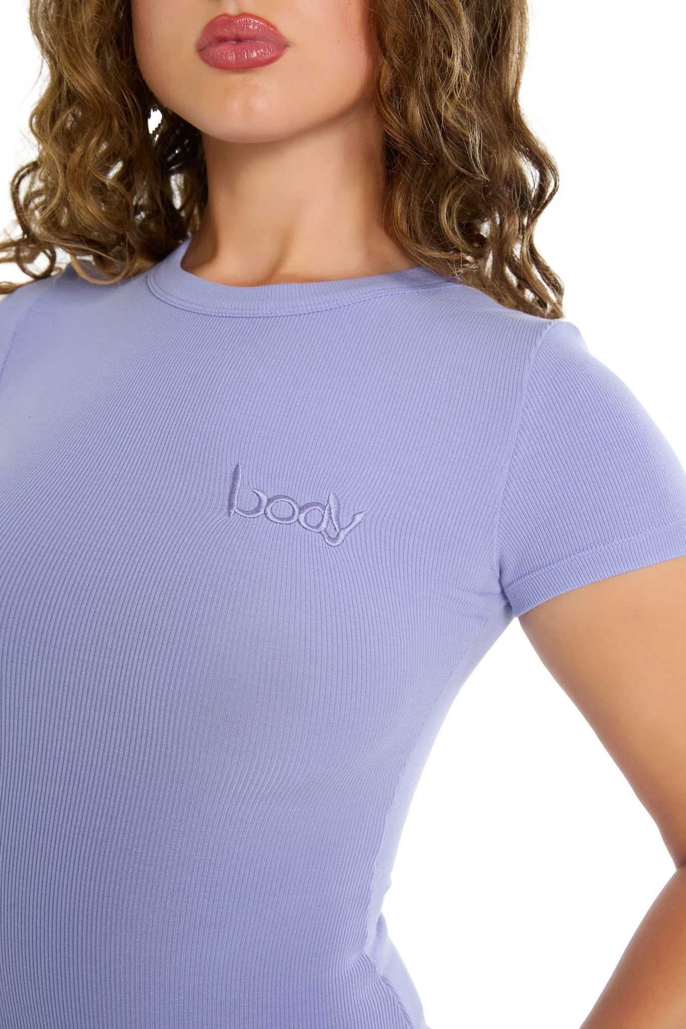 RIBBED SHIRT ESSENTIAL (LAVENDER)