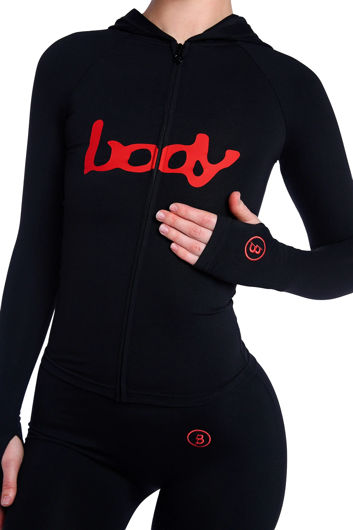 BASICS HOODIE 2.0 (BLACK/RED)