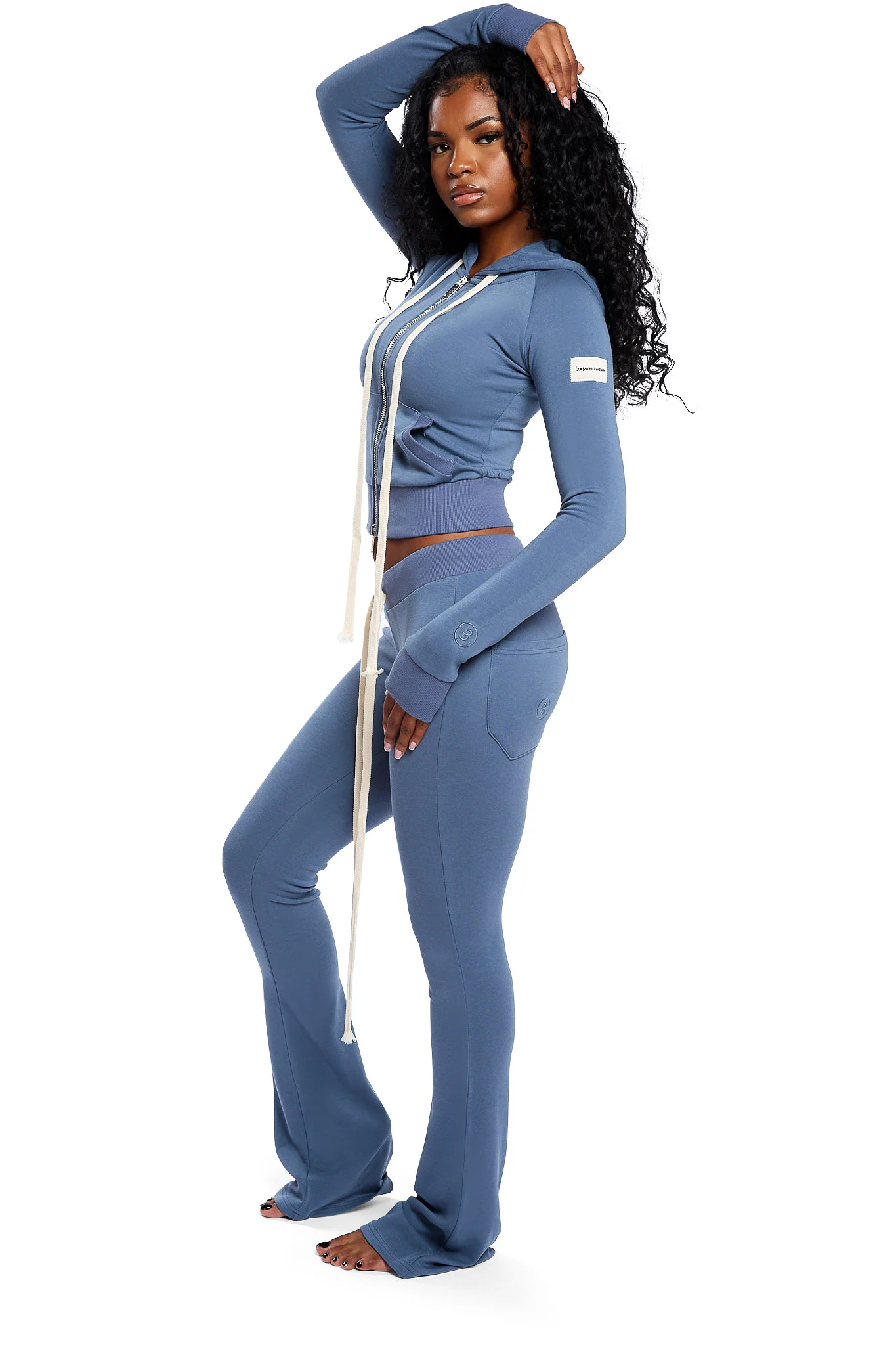 BODY KNITWEAR PANTS (SHARK BLUE)