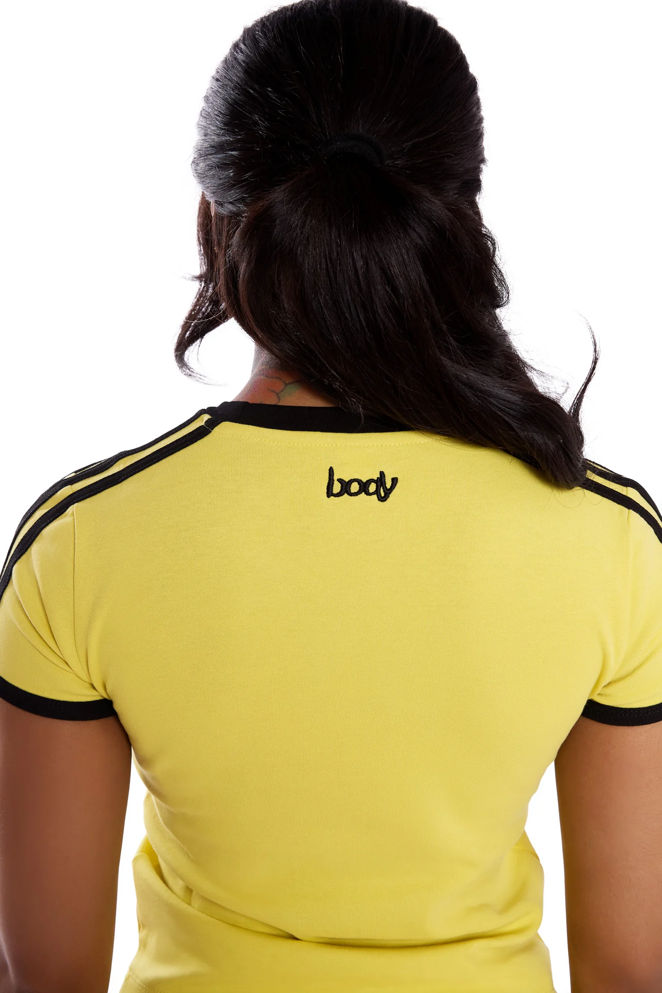 STRIPED SOCCER SHIRT (CANARY YELLOW/BLACK)