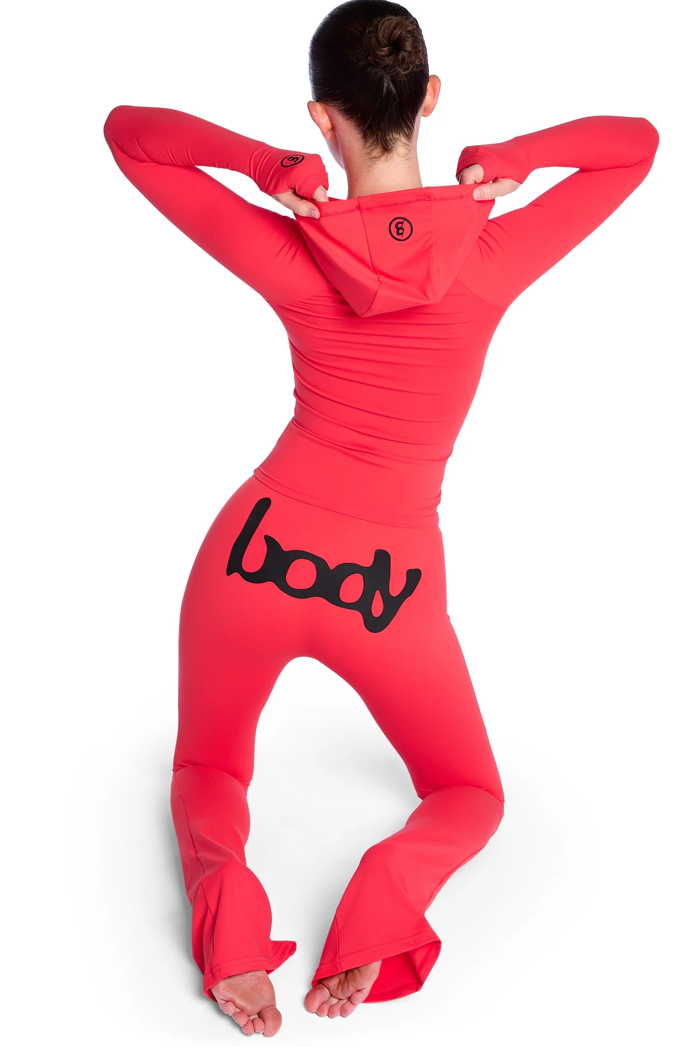 BASICS ULTRA LOW-RISE LEGGINGS 2.0 (SCARLET RED/BLACK)