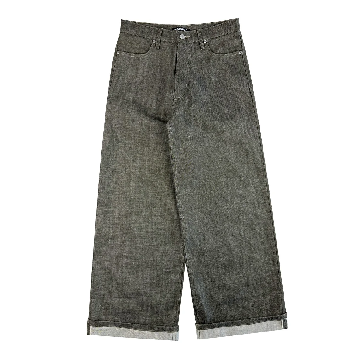 Olive Selvedge Baggy Denim