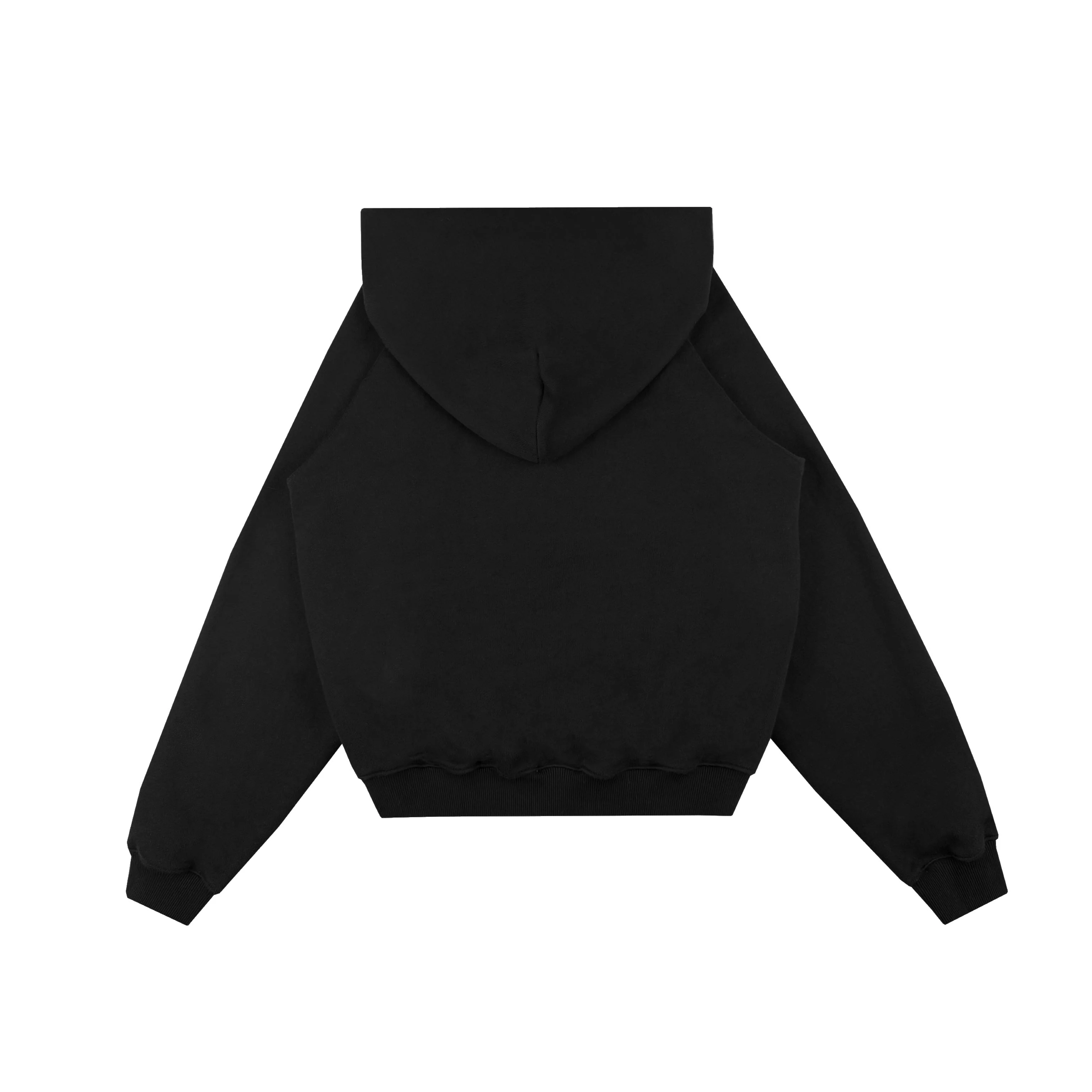 Black Raglan Zipup