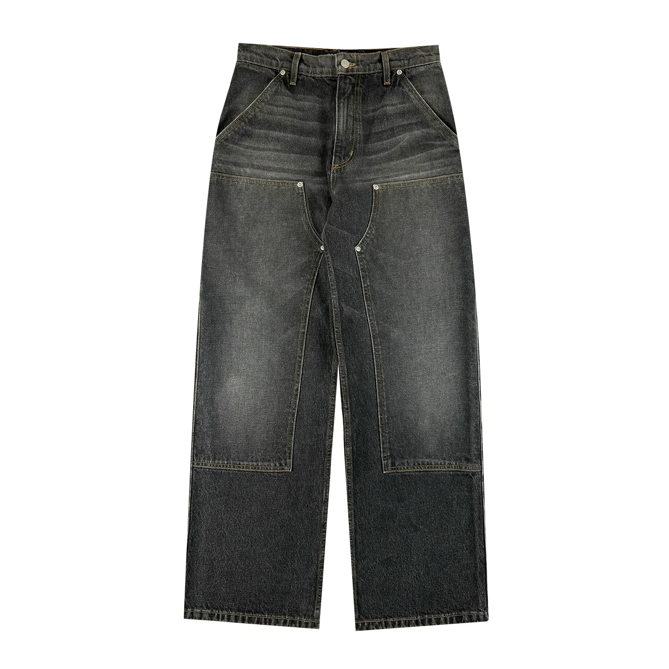 Charcoal Denim Double Knee