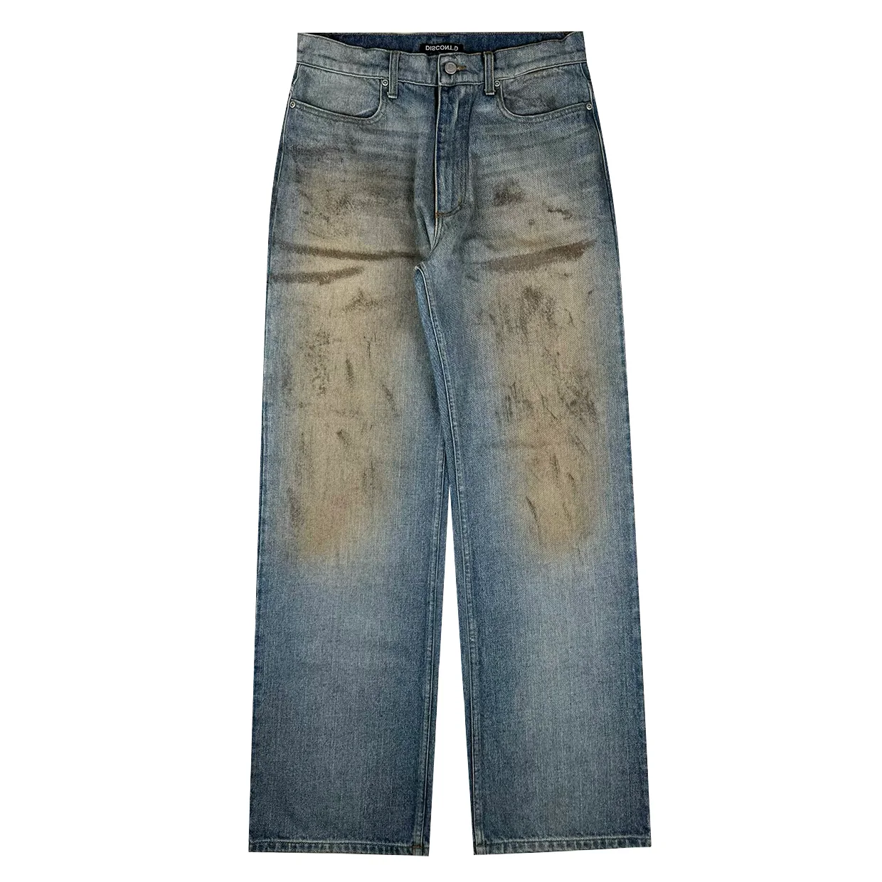 Mudwash Wide Leg Denim