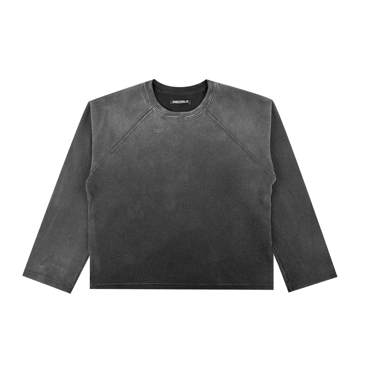 Black Sunfaded Raglan Thermal