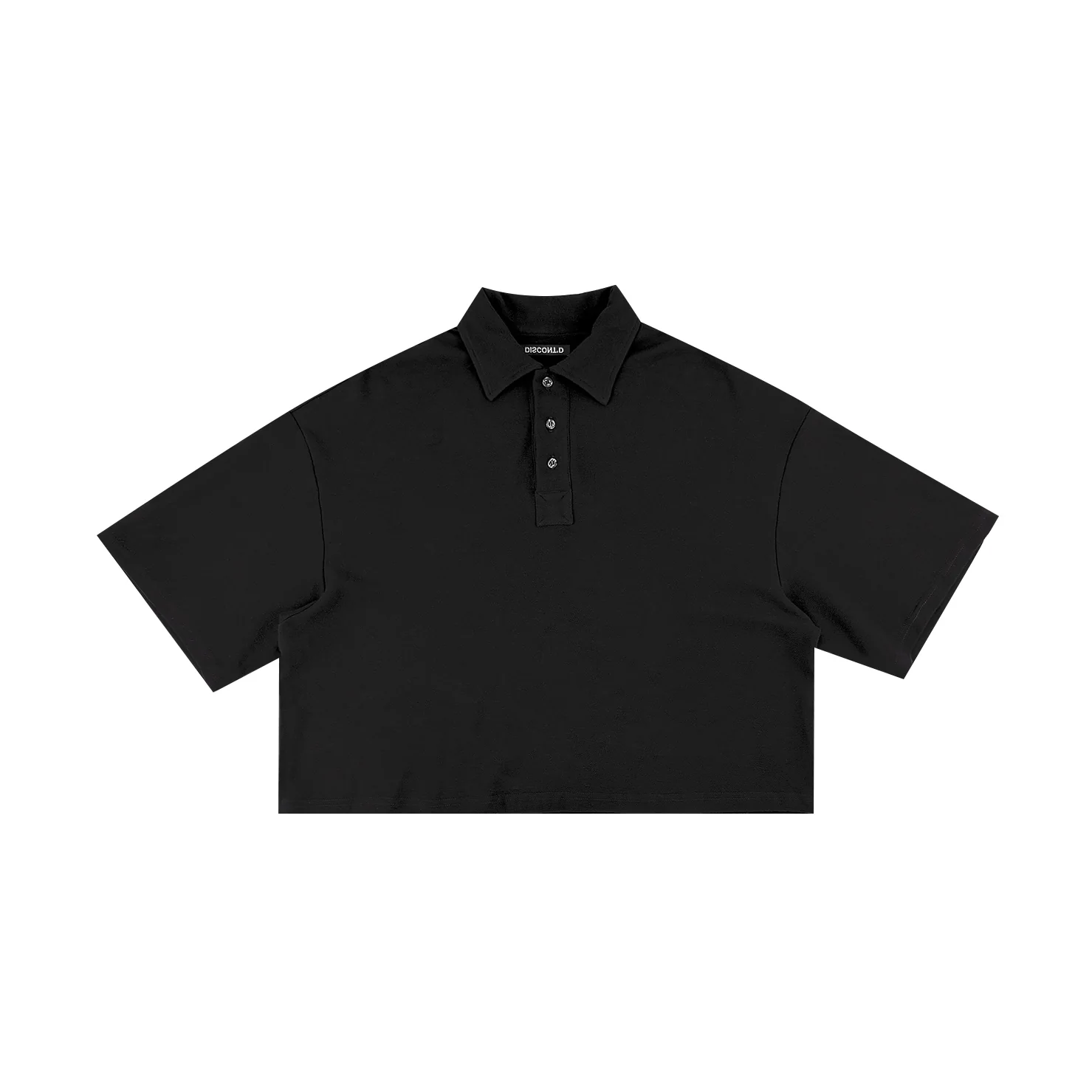 Black Cropped Polo
