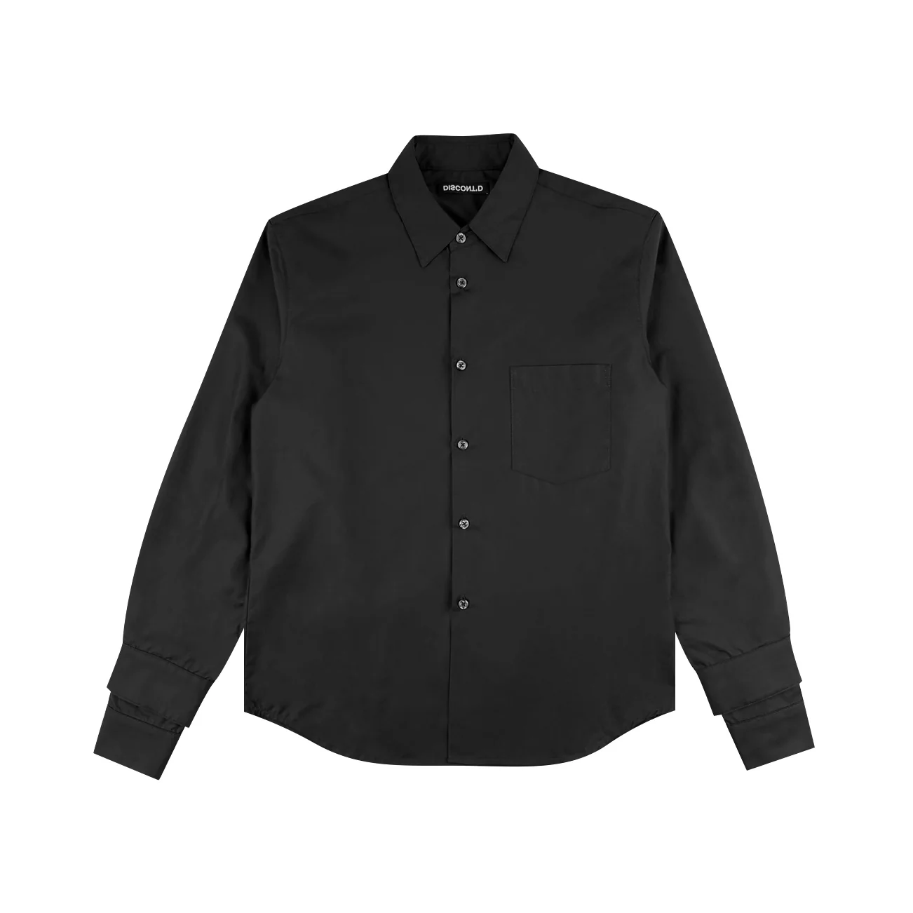 Black Double Sleeve Dress Shirt