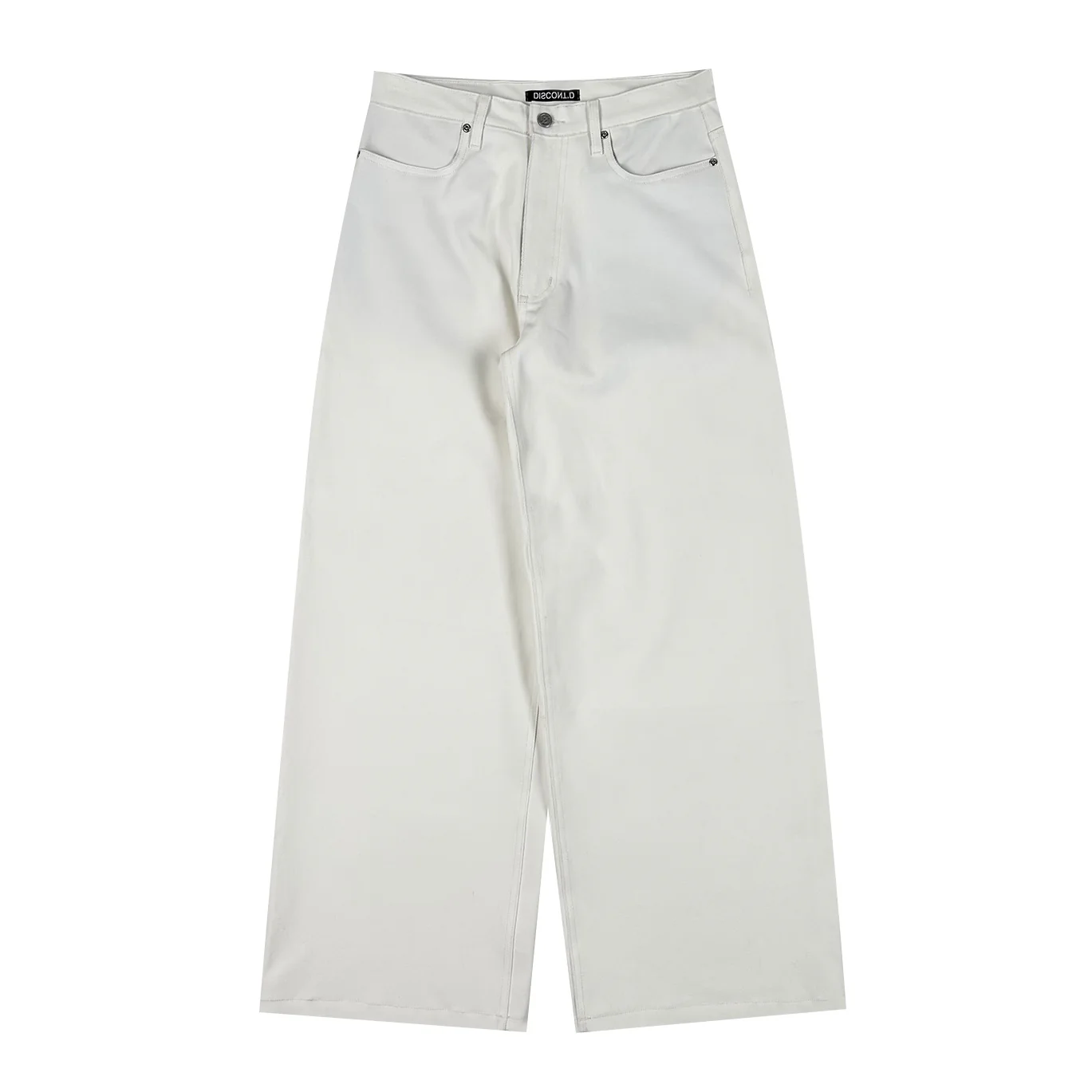 White Waxed Baggy Denim