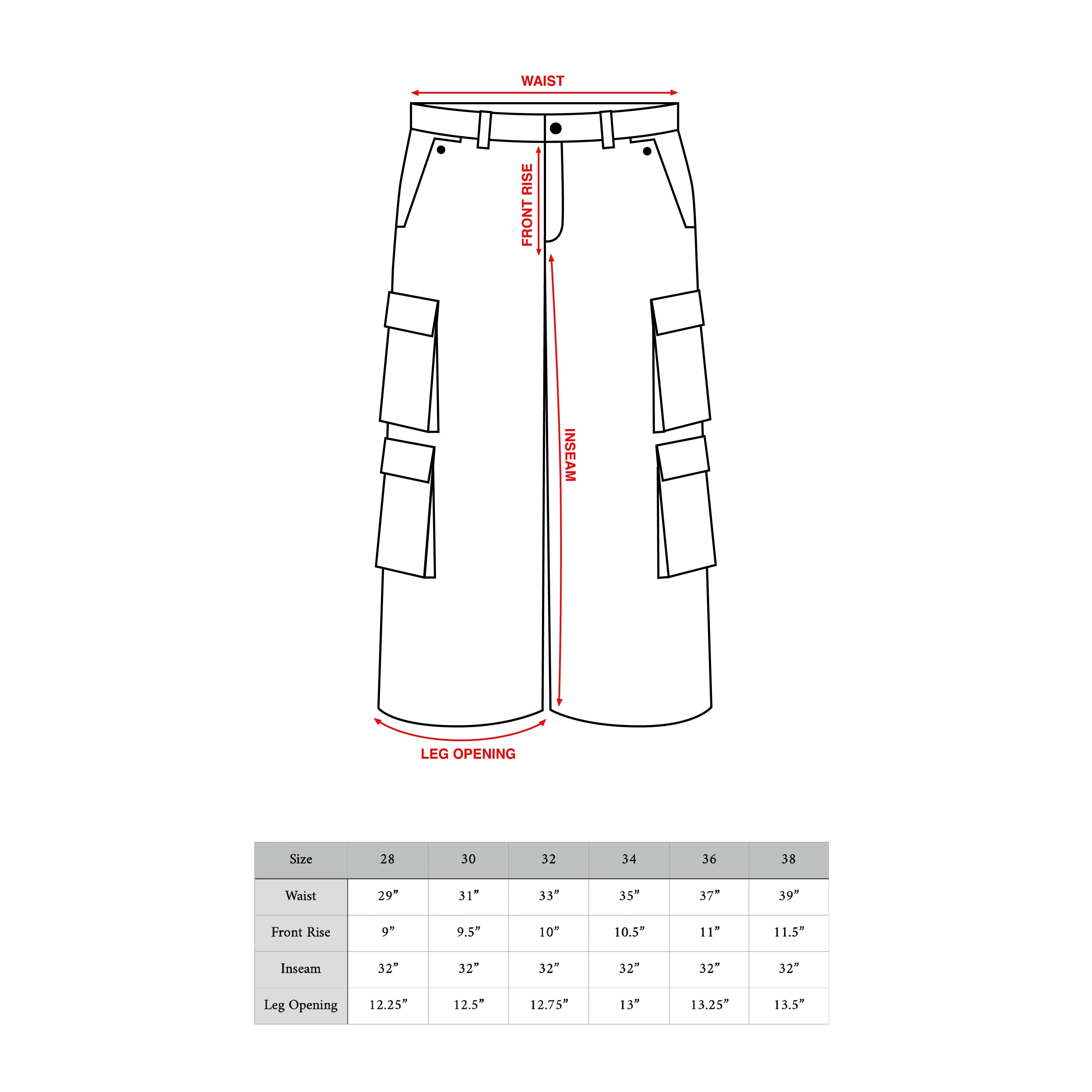 Black Double Pocket Cargo