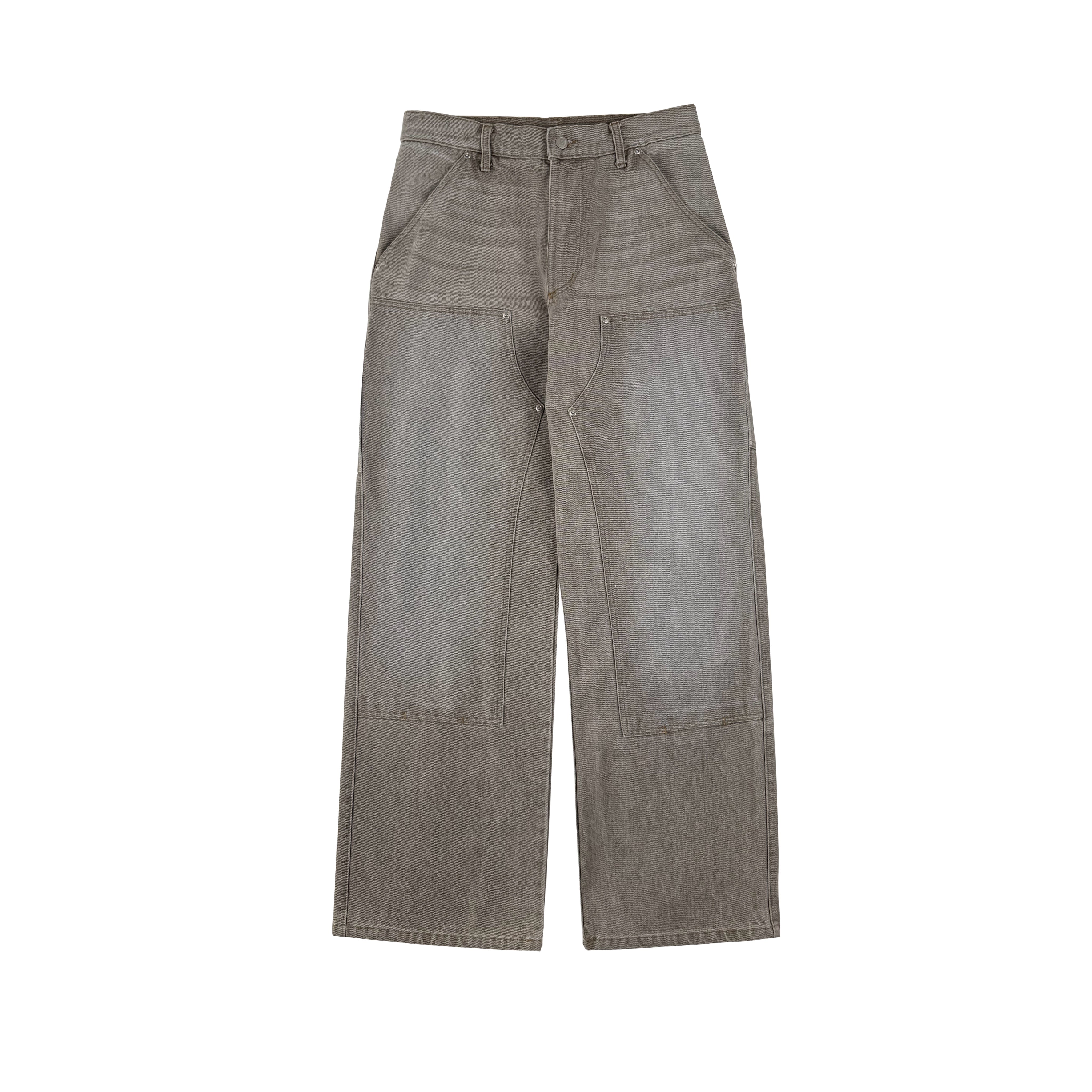 Bleach Denim Double Knee