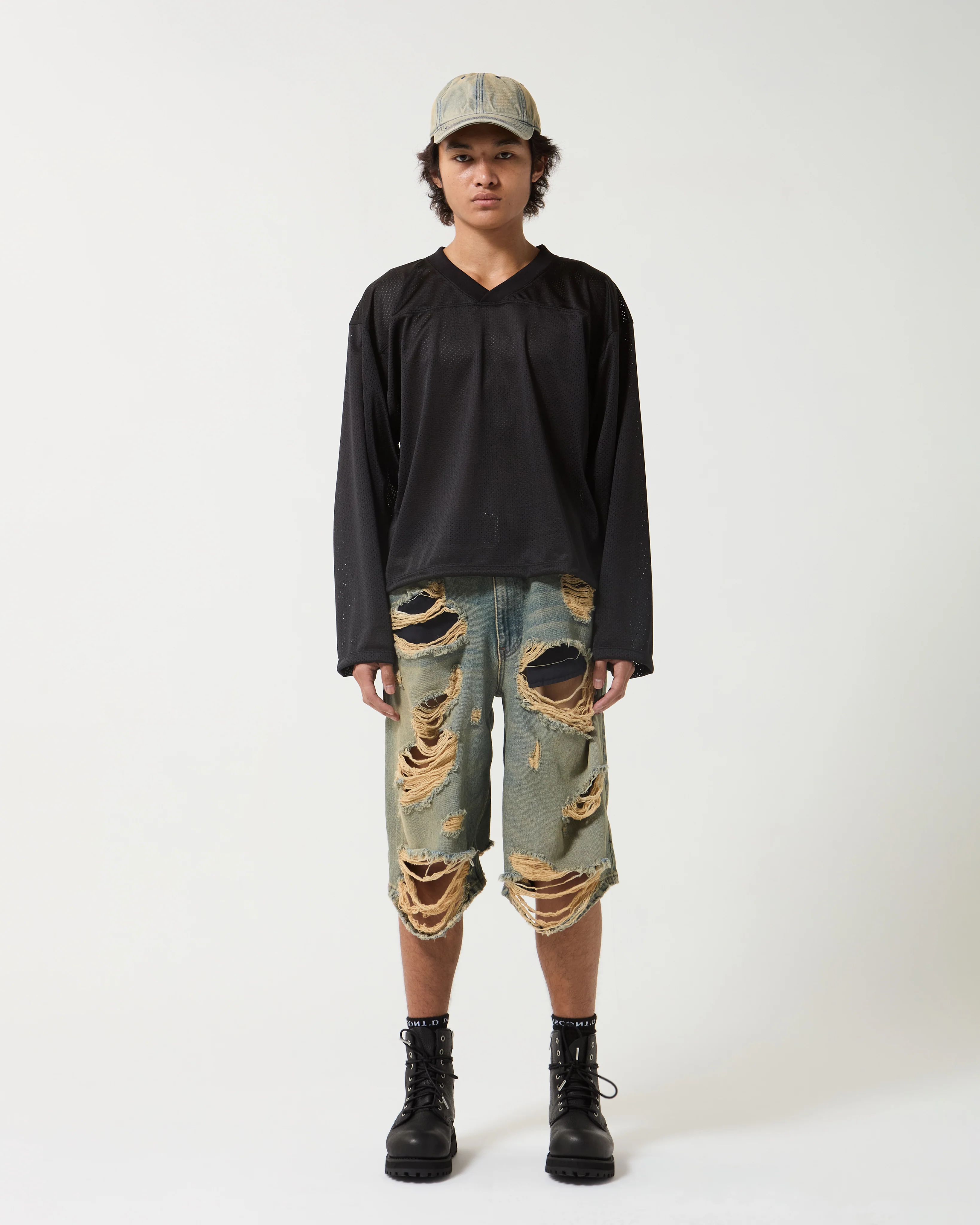 Black L/S Mesh Jersey