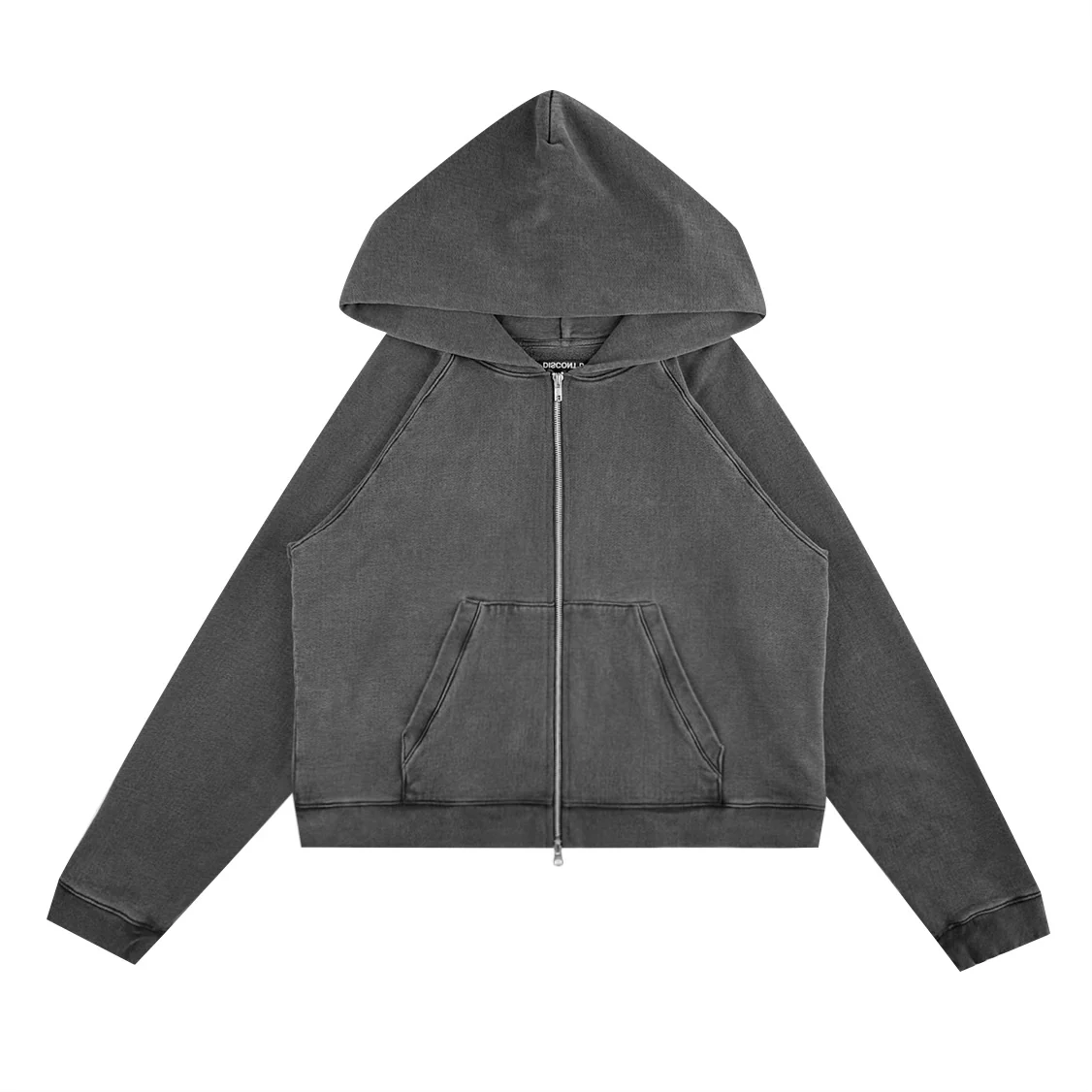 Charcoal Raglan Zipup