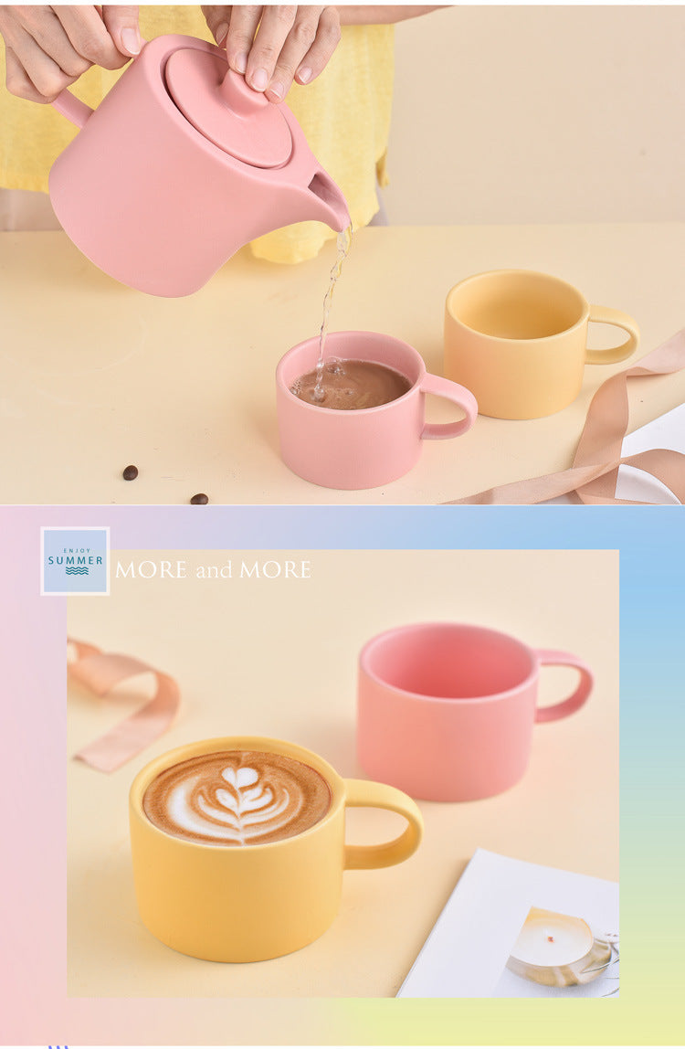 colorful ceramic cup