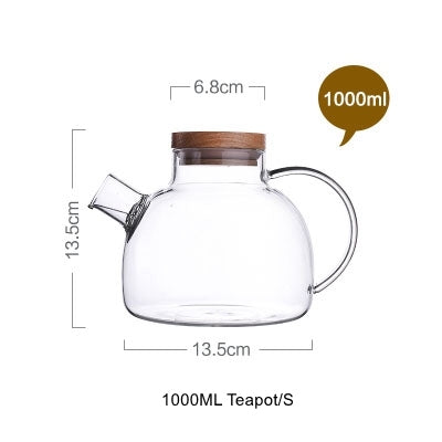 Large Capacity Drinkware Glass Teapot Set